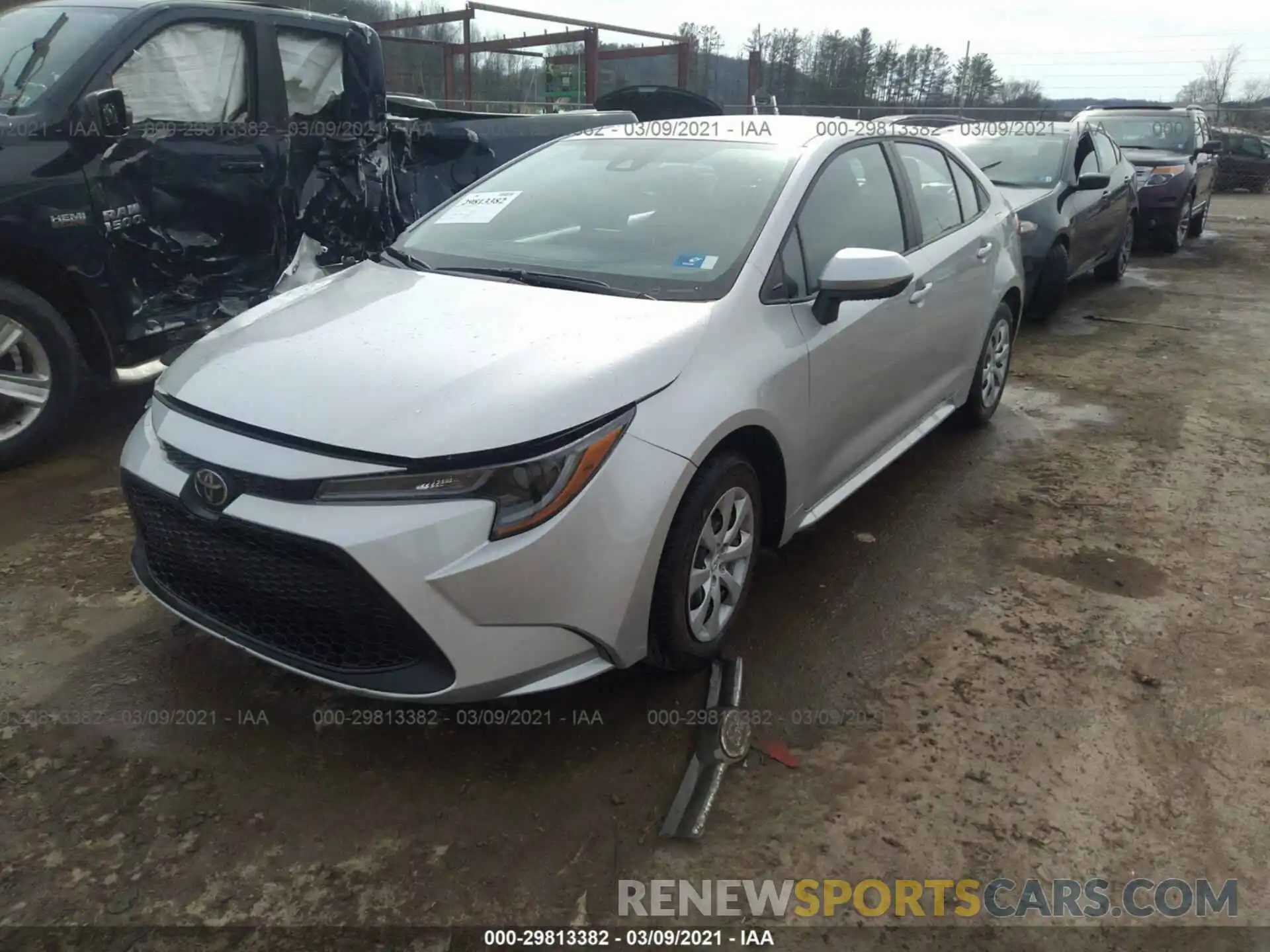 2 Photograph of a damaged car 5YFEPMAEXMP168615 TOYOTA COROLLA 2021