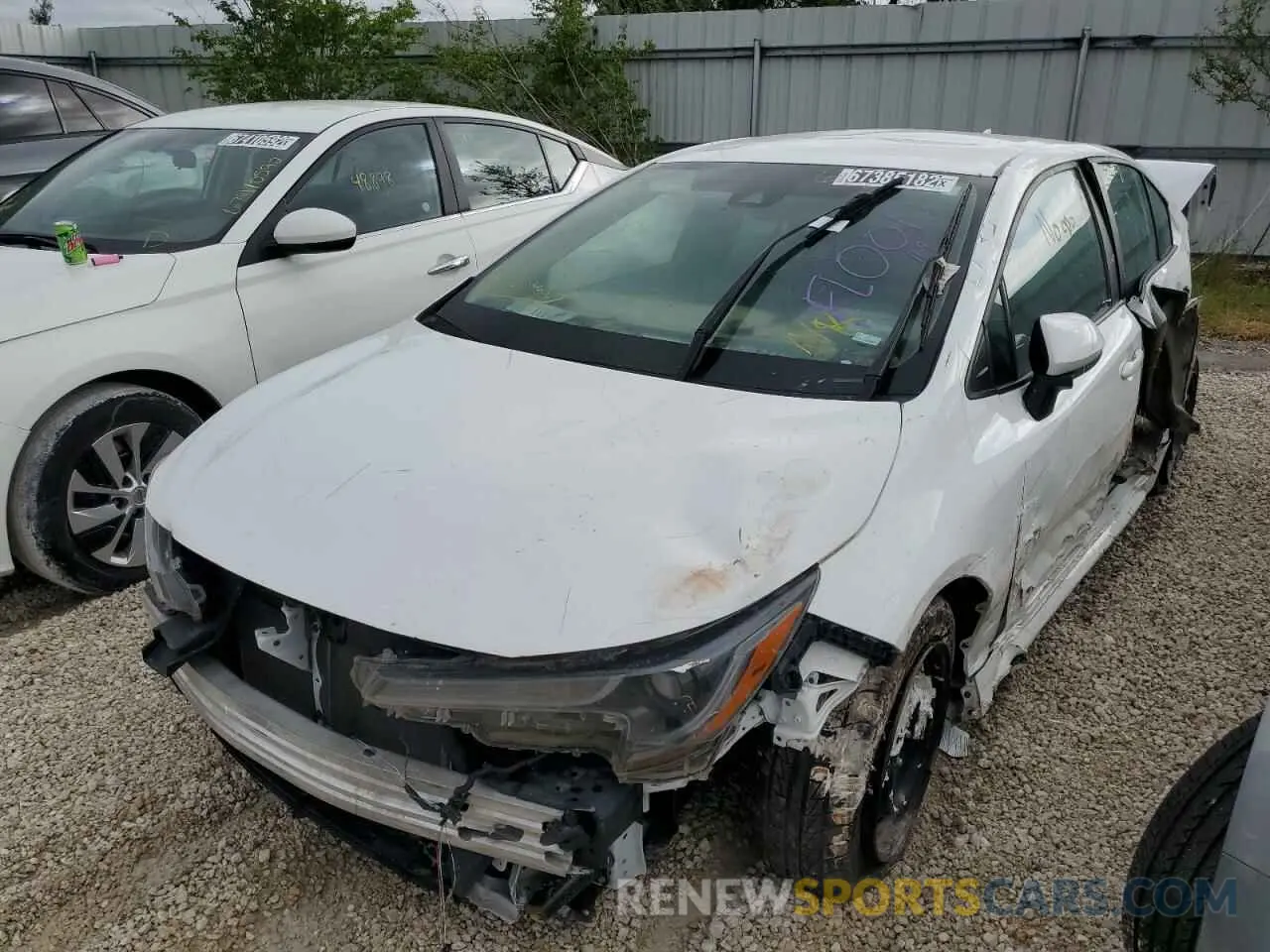 1 Photograph of a damaged car 5YFEPMAEXMP185379 TOYOTA COROLLA 2021