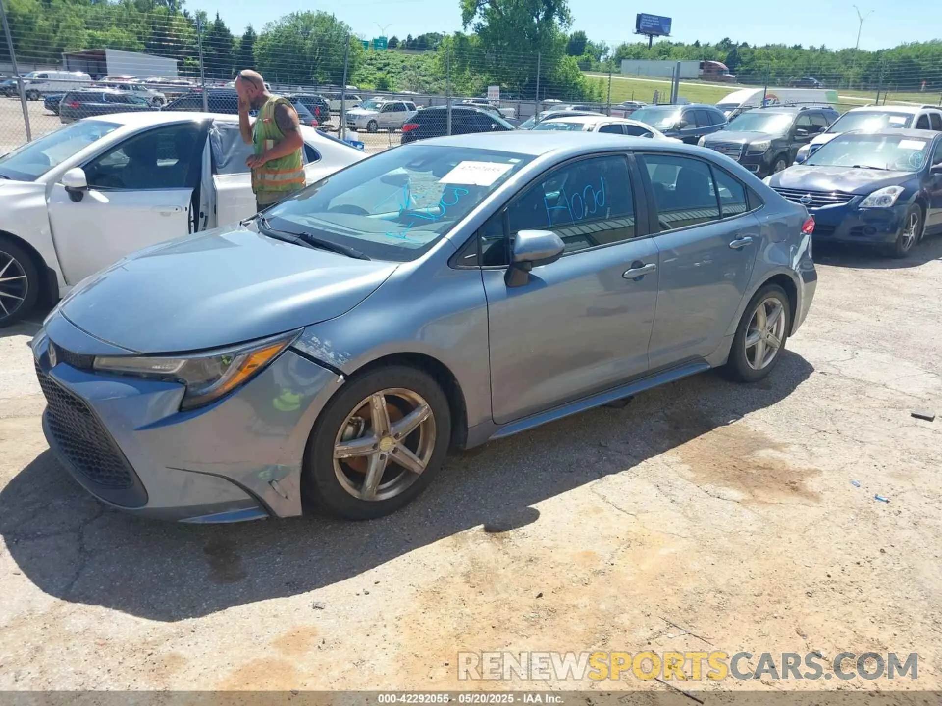 2 Photograph of a damaged car 5YFEPMAEXMP185995 TOYOTA COROLLA 2021