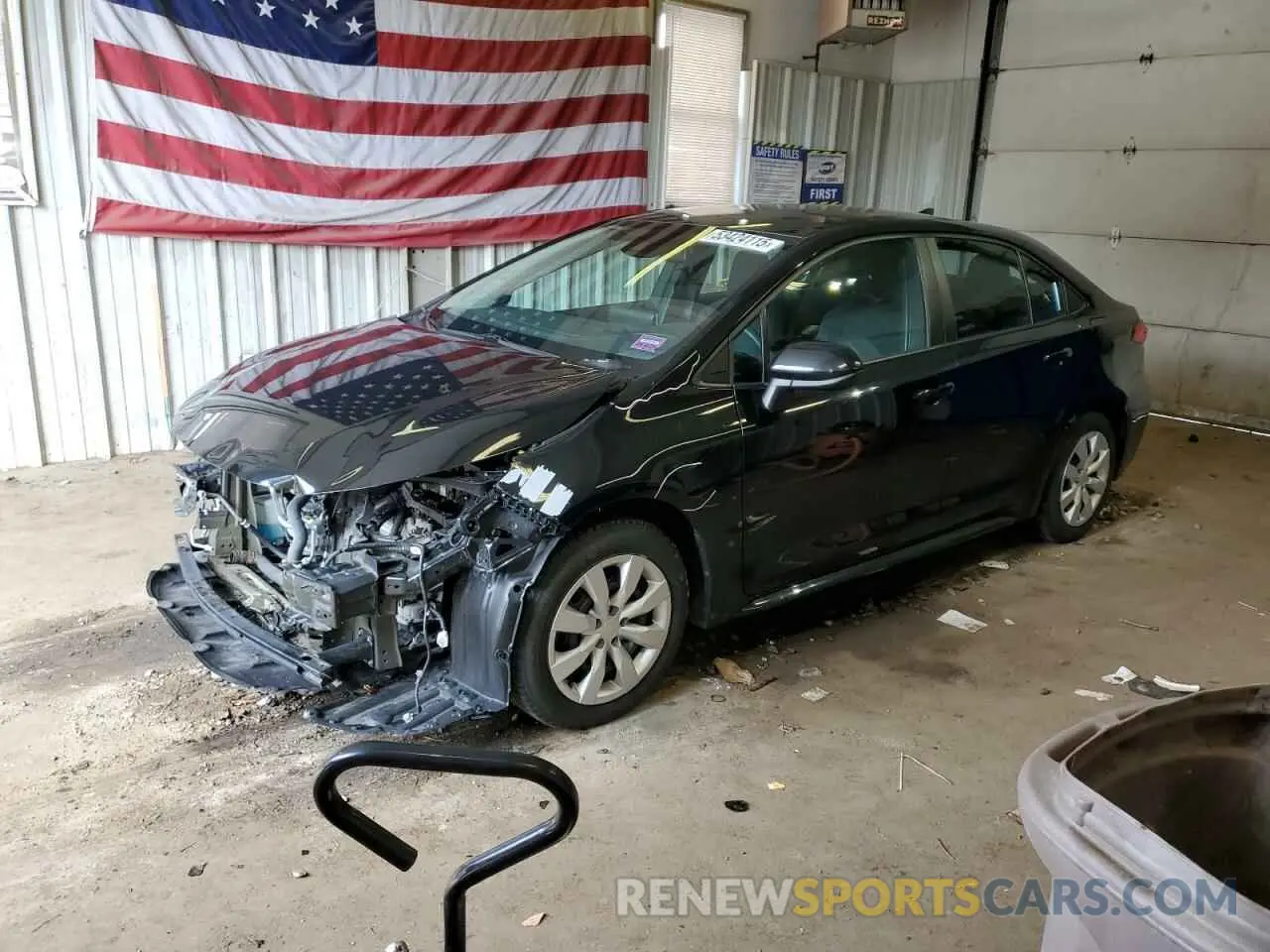 1 Photograph of a damaged car 5YFEPMAEXMP186919 TOYOTA COROLLA 2021