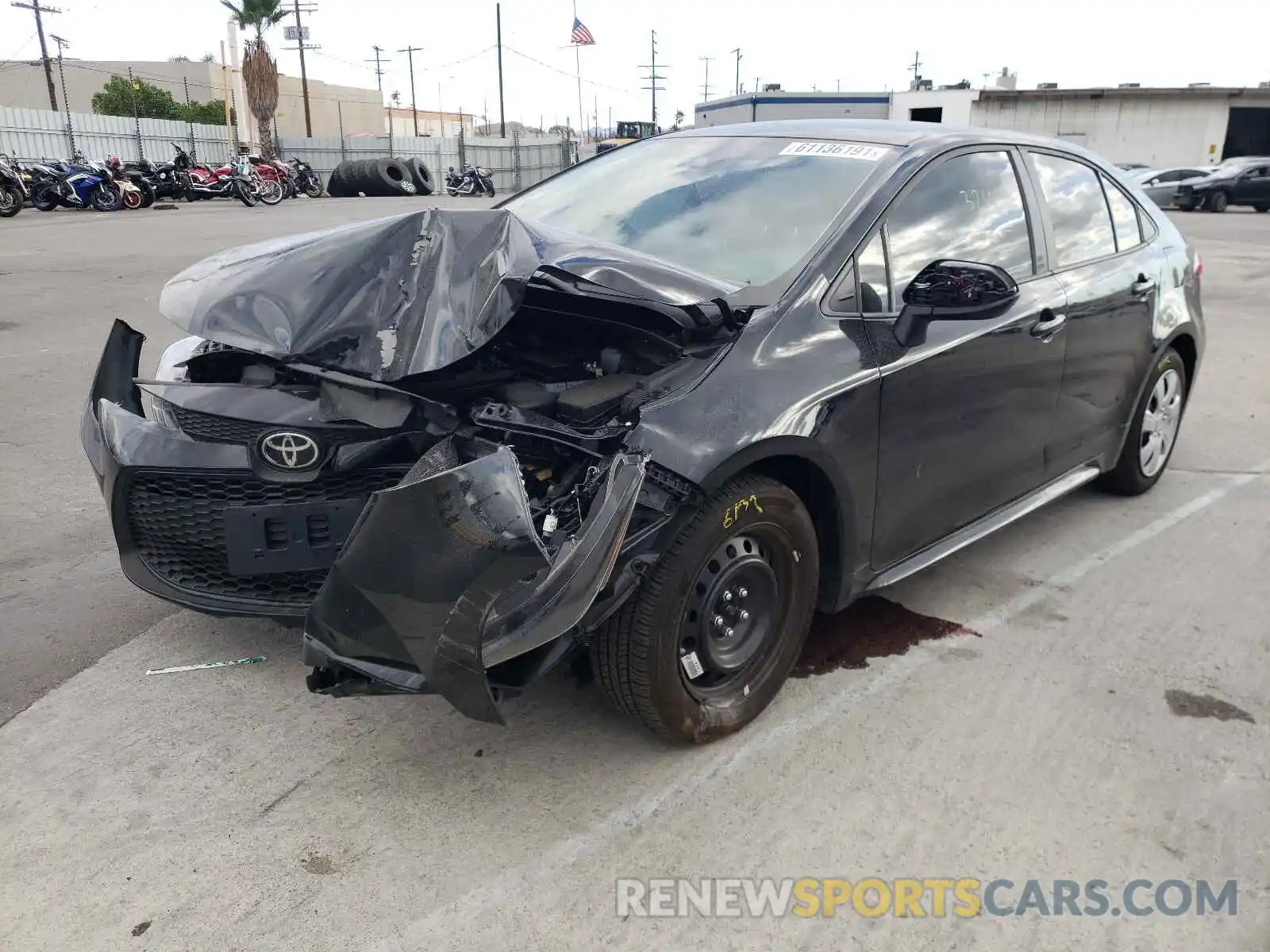 2 Photograph of a damaged car 5YFEPMAEXMP200091 TOYOTA COROLLA 2021