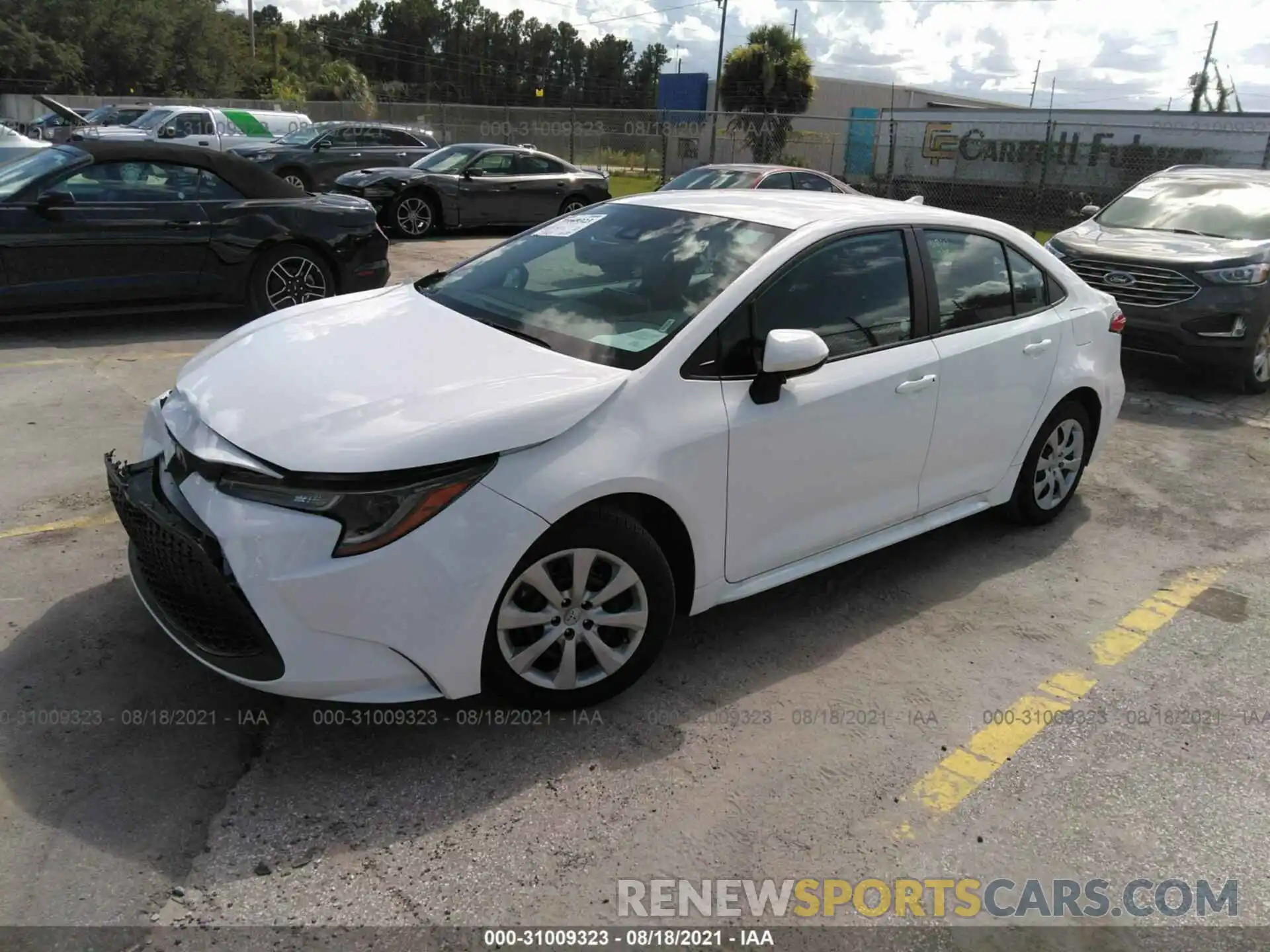 2 Photograph of a damaged car 5YFEPMAEXMP206974 TOYOTA COROLLA 2021