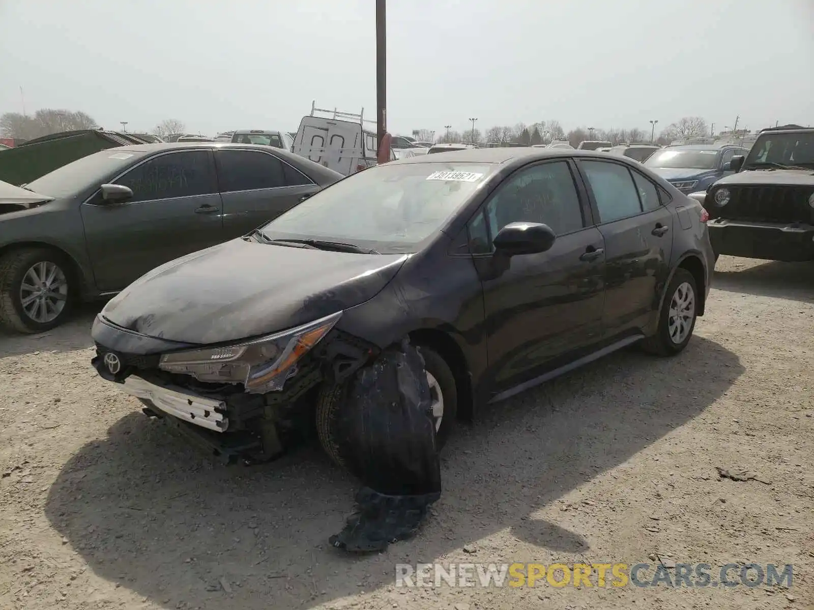 2 Photograph of a damaged car 5YFEPMAEXMP209146 TOYOTA COROLLA 2021