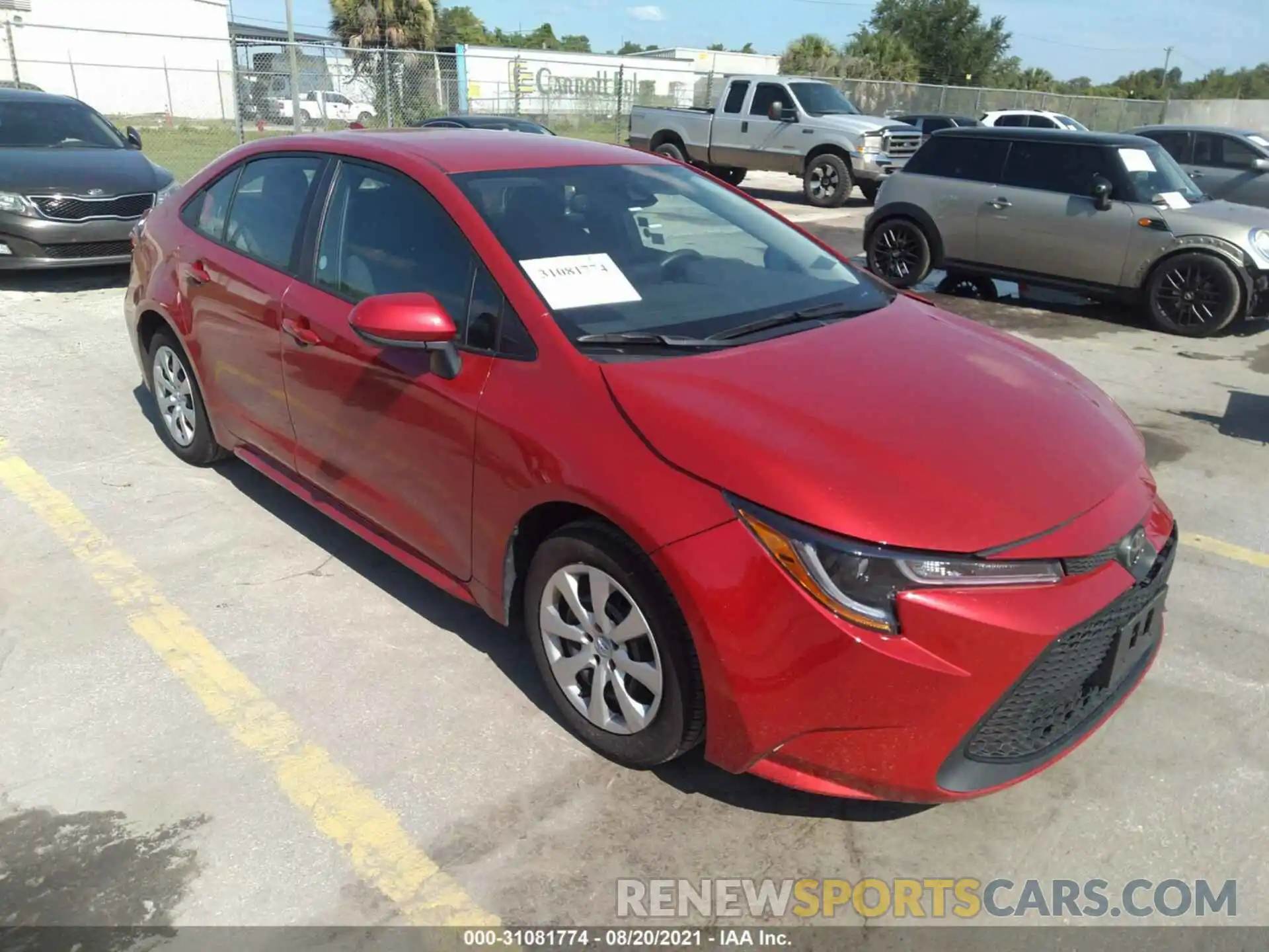 1 Photograph of a damaged car 5YFEPMAEXMP216825 TOYOTA COROLLA 2021