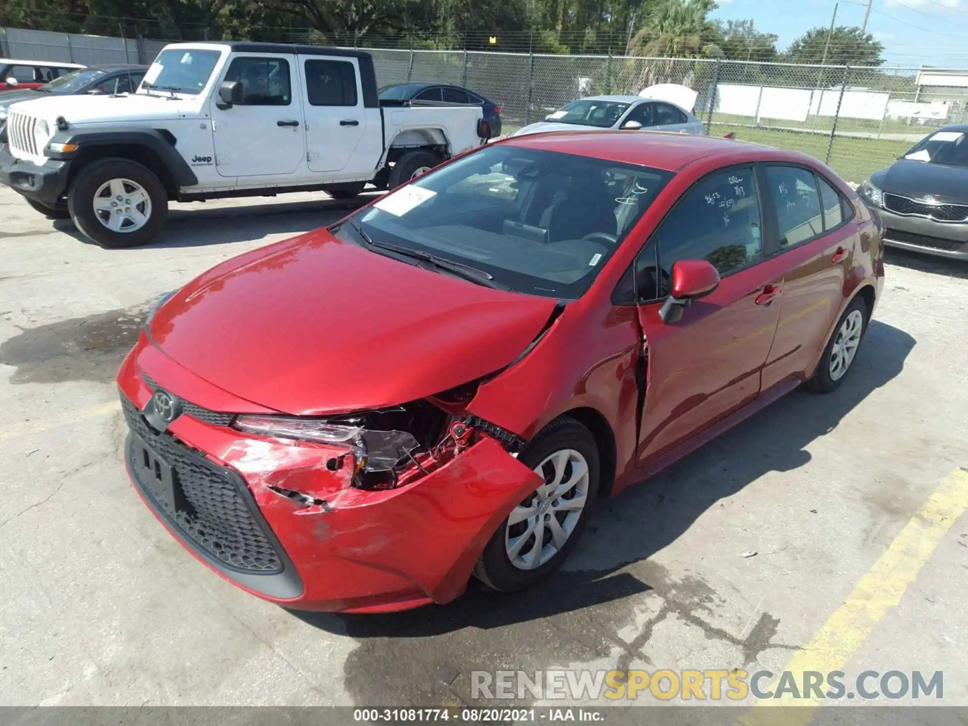 6 Photograph of a damaged car 5YFEPMAEXMP216825 TOYOTA COROLLA 2021