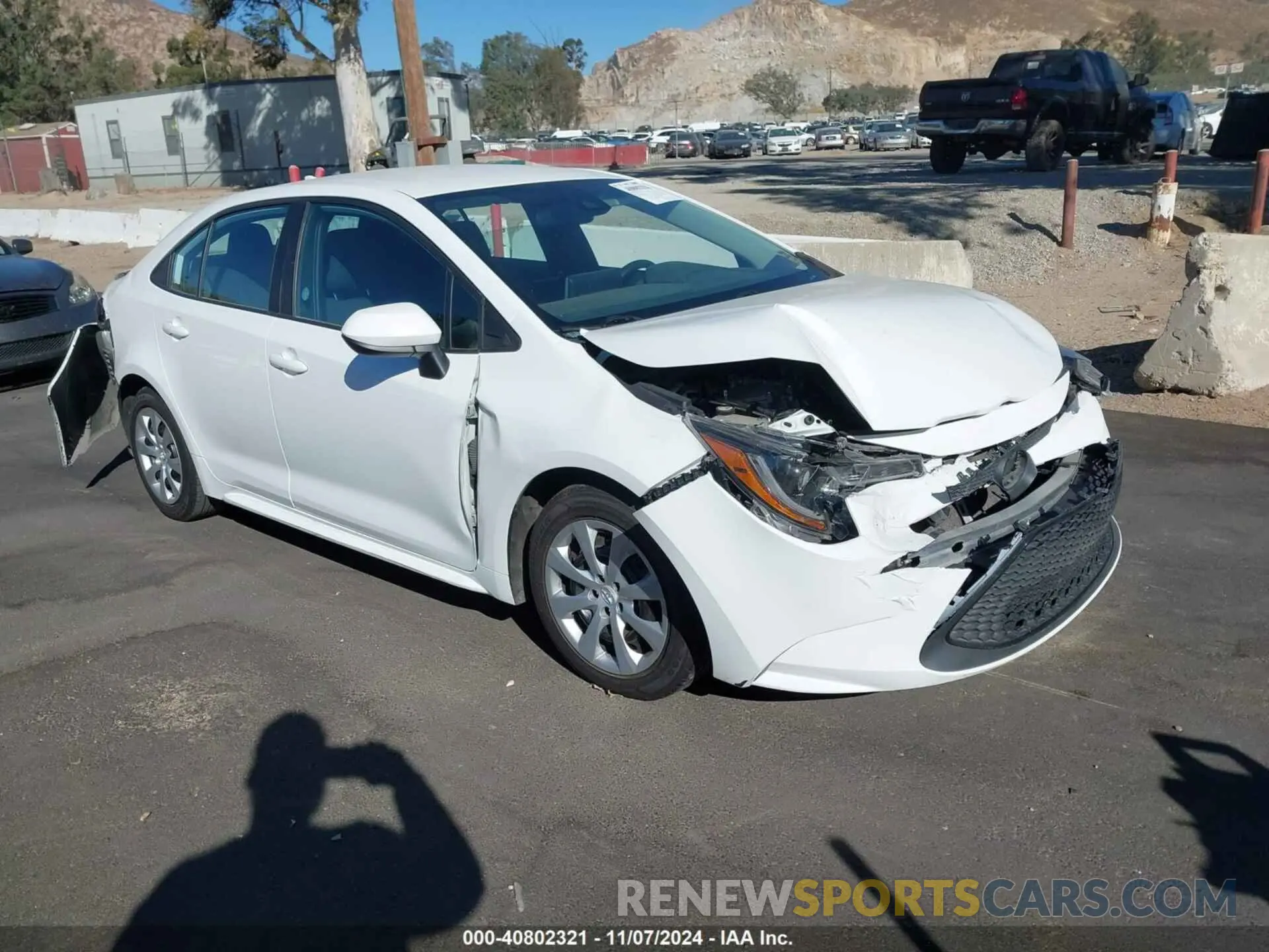 1 Photograph of a damaged car 5YFEPMAEXMP217327 TOYOTA COROLLA 2021