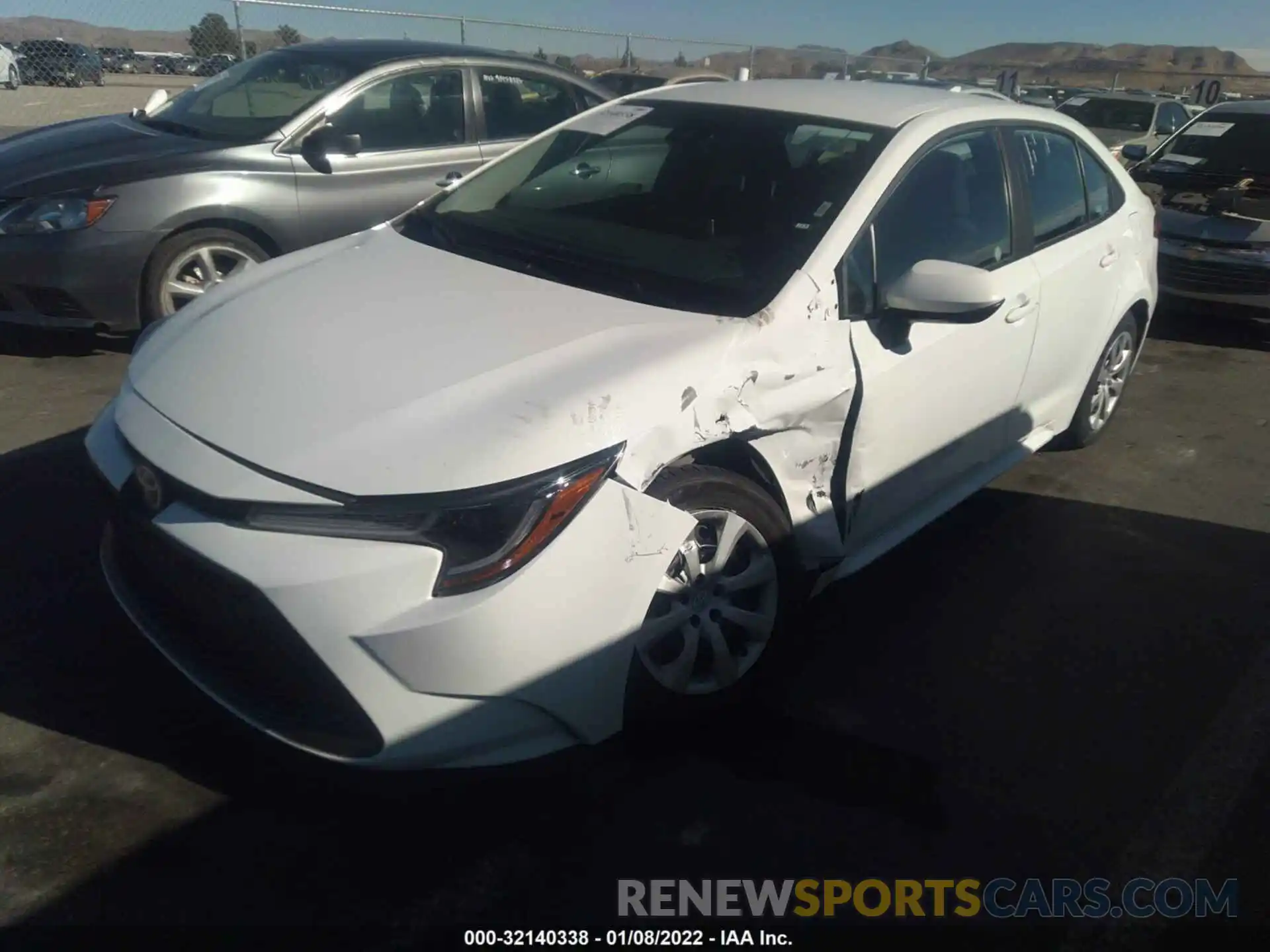 2 Photograph of a damaged car 5YFEPMAEXMP218901 TOYOTA COROLLA 2021