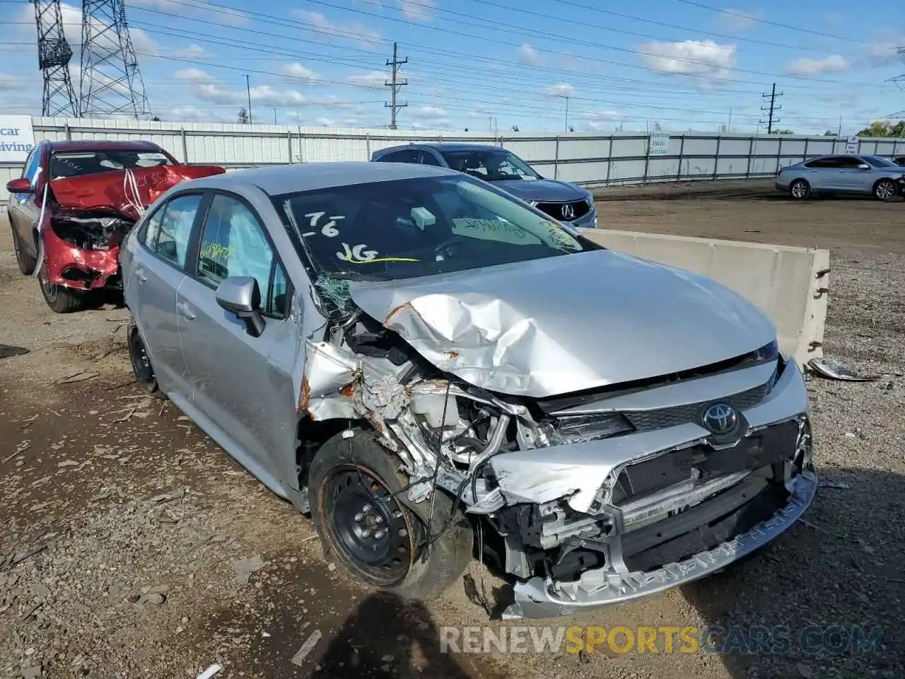 1 Photograph of a damaged car 5YFEPMAEXMP229901 TOYOTA COROLLA 2021