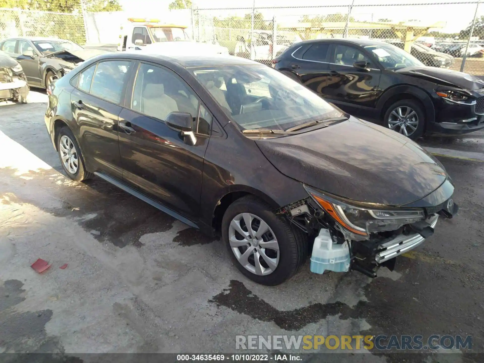 1 Photograph of a damaged car 5YFEPMAEXMP233737 TOYOTA COROLLA 2021