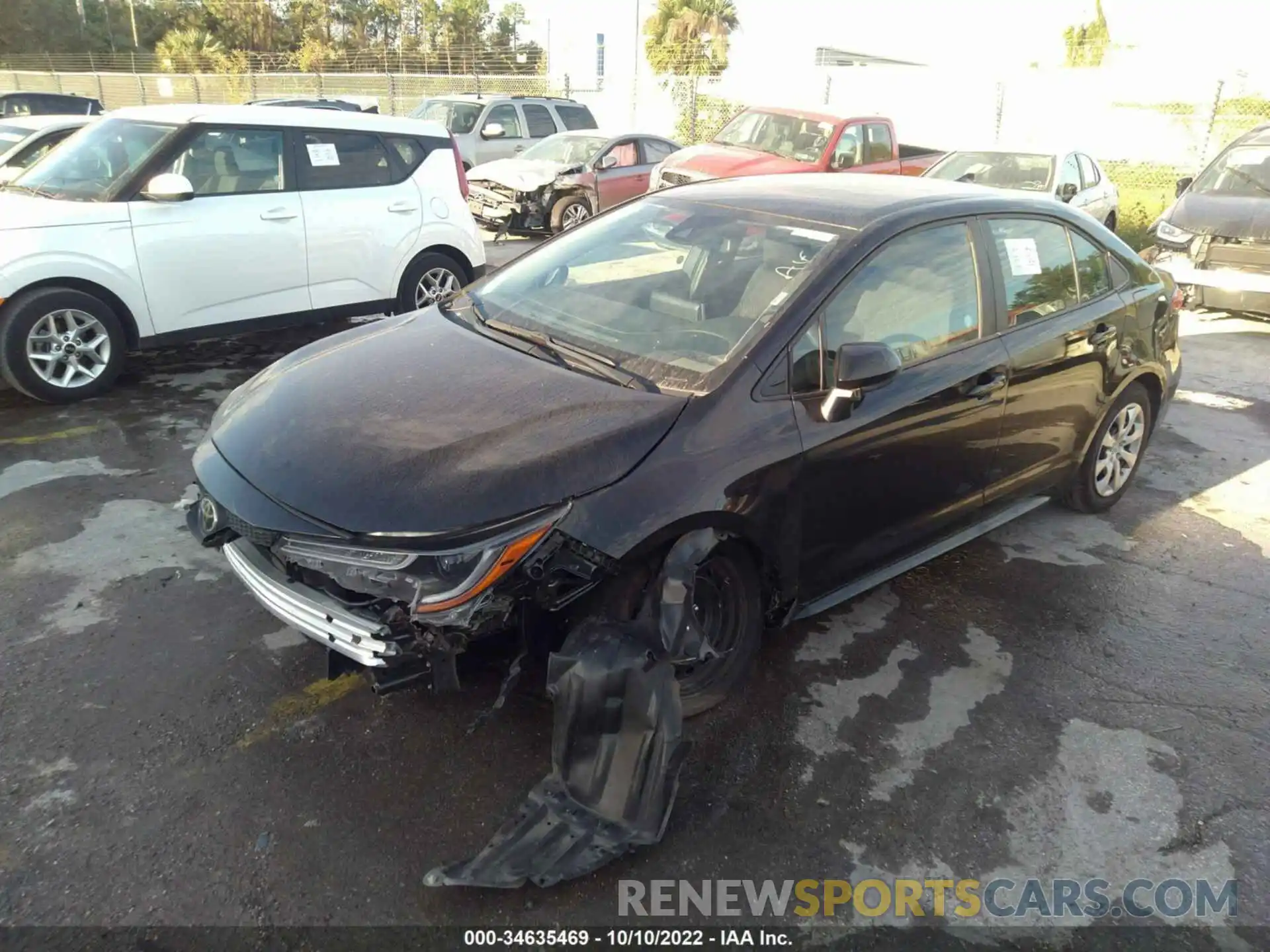 2 Photograph of a damaged car 5YFEPMAEXMP233737 TOYOTA COROLLA 2021