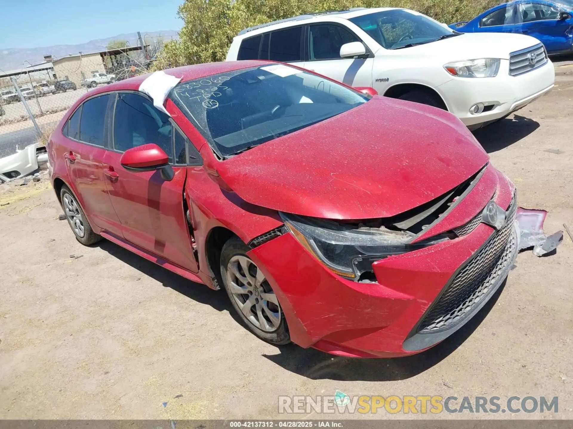 1 Photograph of a damaged car 5YFEPMAEXMP256242 TOYOTA COROLLA 2021