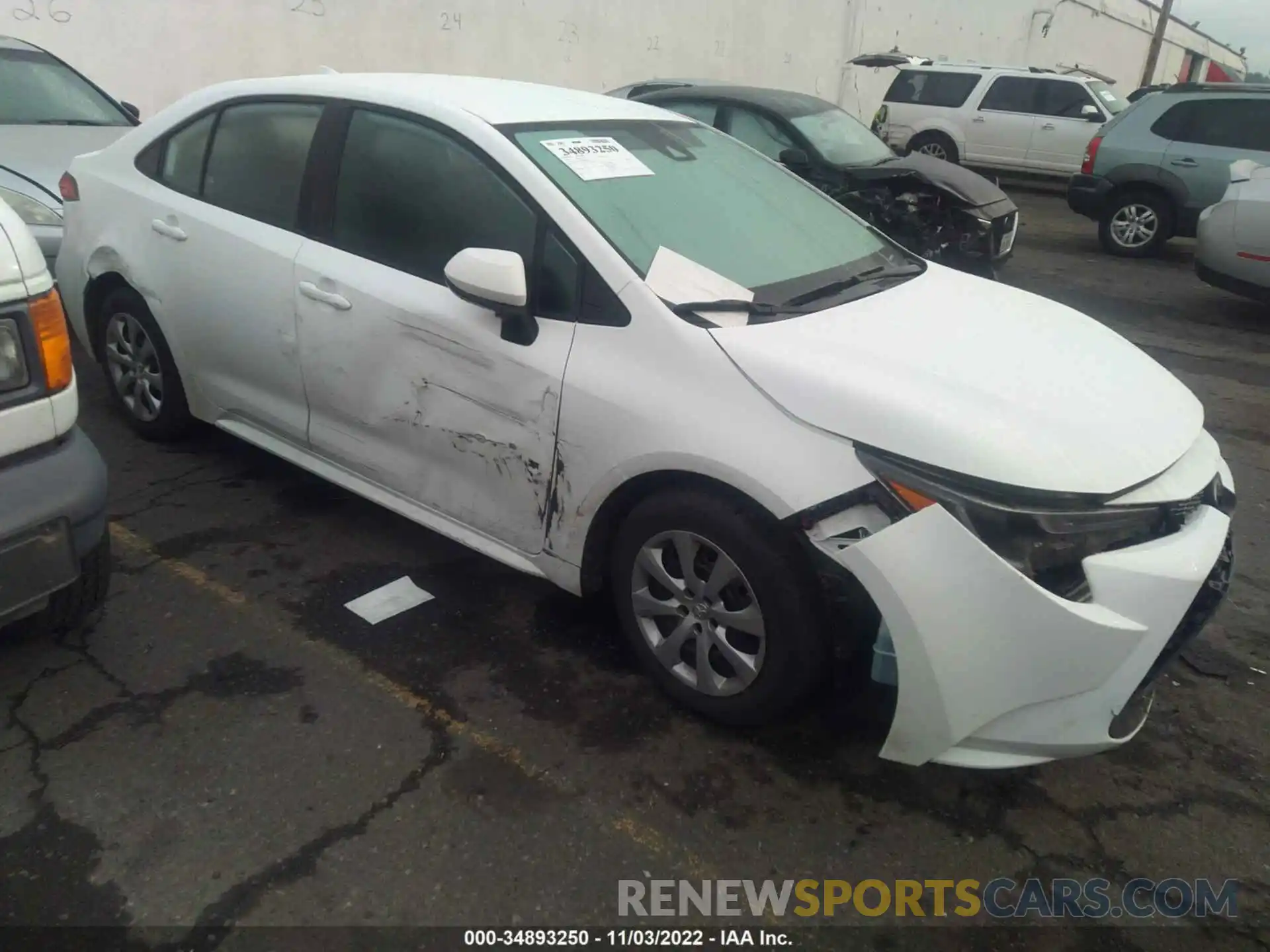 1 Photograph of a damaged car 5YFEPMAEXMP267080 TOYOTA COROLLA 2021