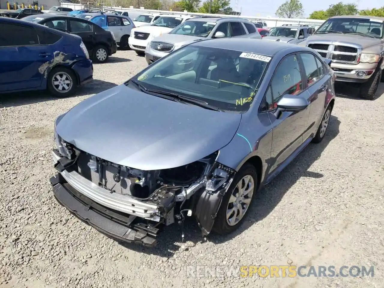 2 Photograph of a damaged car 5YFEPMAEXMP269945 TOYOTA COROLLA 2021