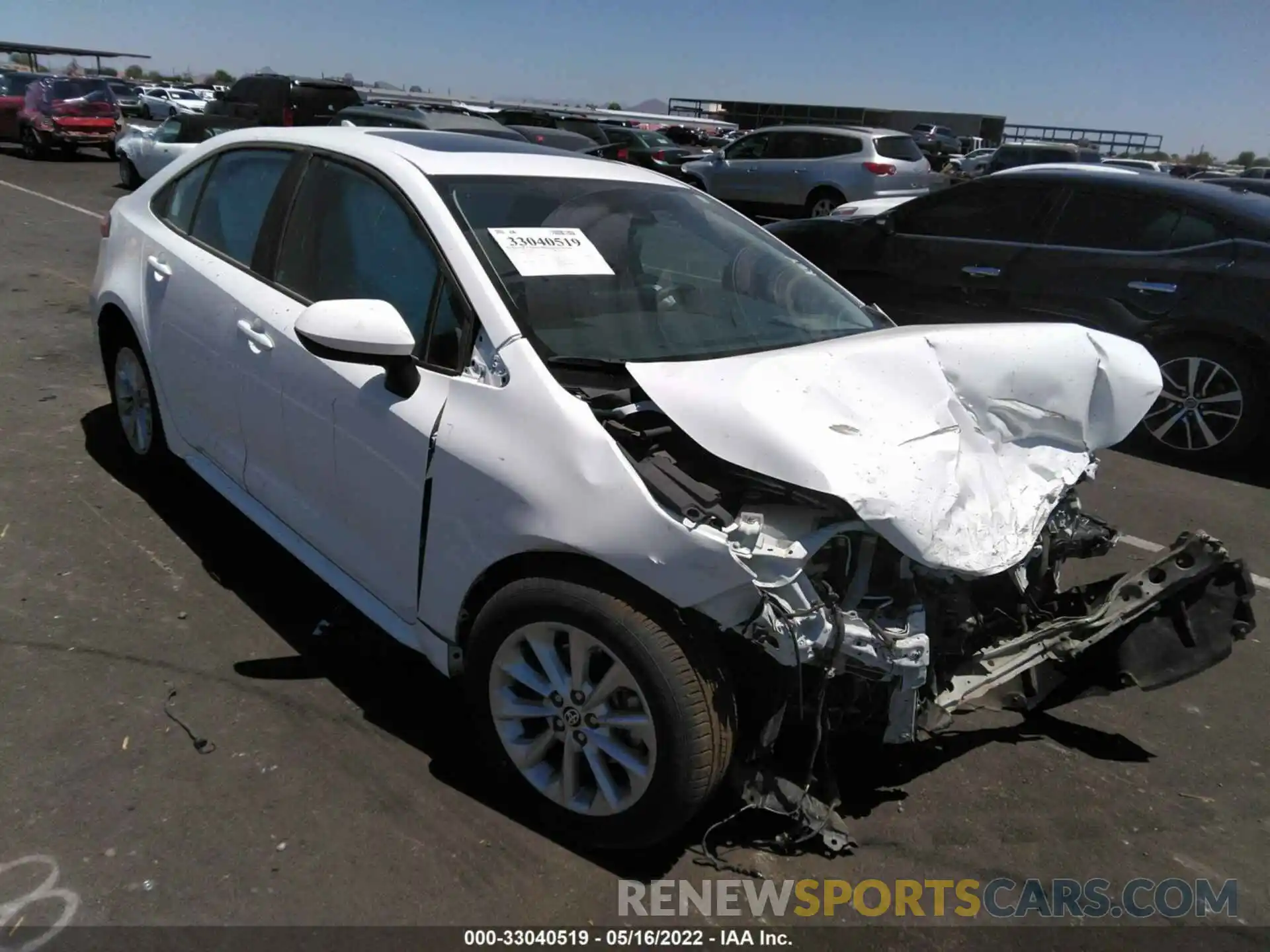 1 Photograph of a damaged car 5YFHPMAE0MP248034 TOYOTA COROLLA 2021