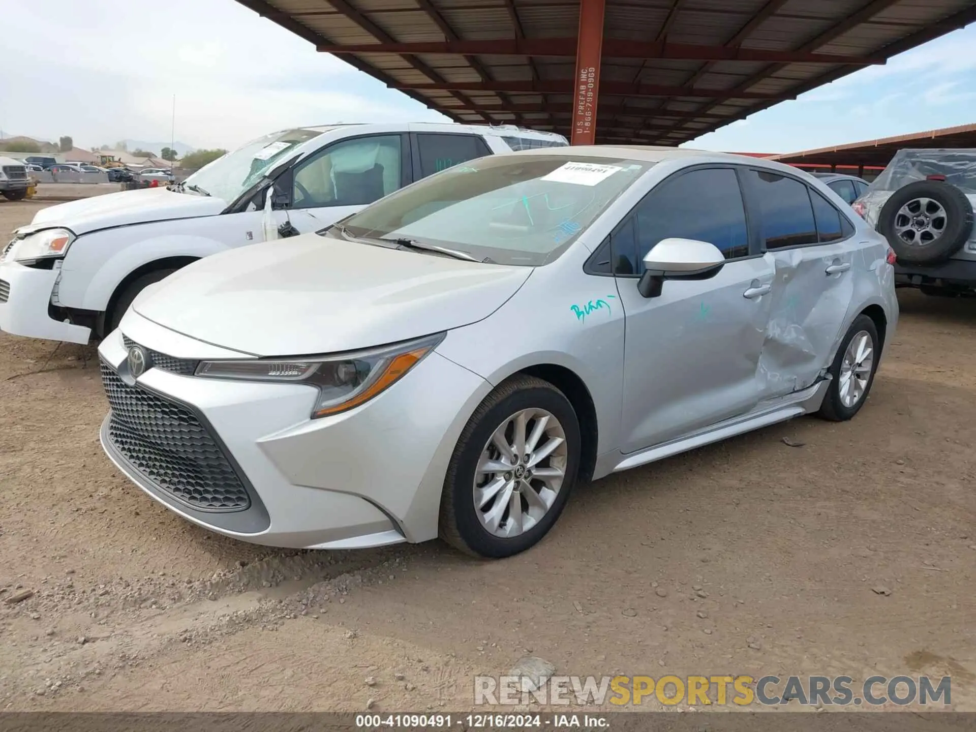2 Photograph of a damaged car 5YFHPMAE7MP211224 TOYOTA COROLLA 2021