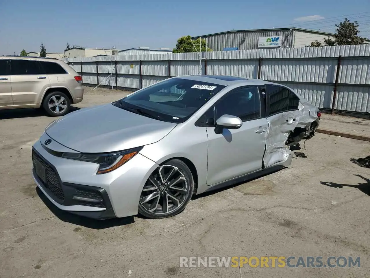 1 Photograph of a damaged car 5YFP4MCE9MP093548 TOYOTA COROLLA 2021