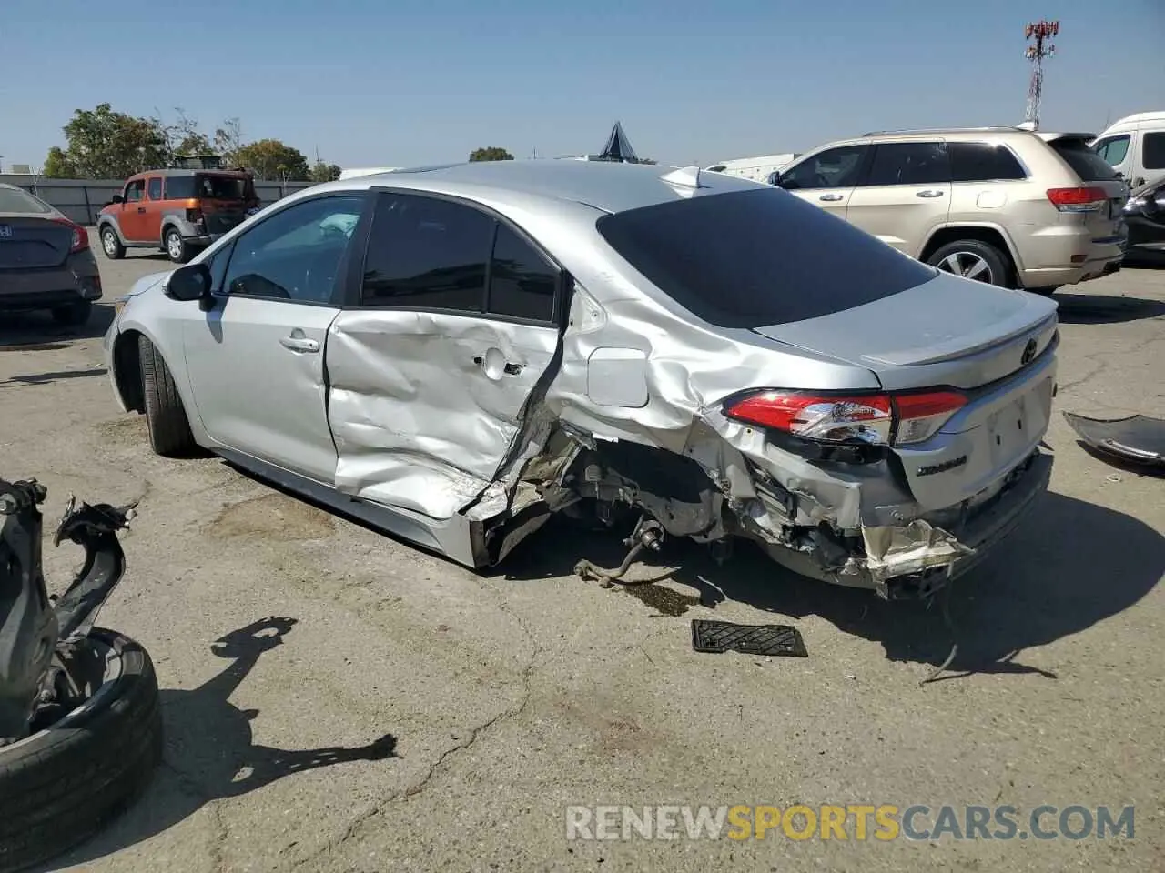 2 Photograph of a damaged car 5YFP4MCE9MP093548 TOYOTA COROLLA 2021