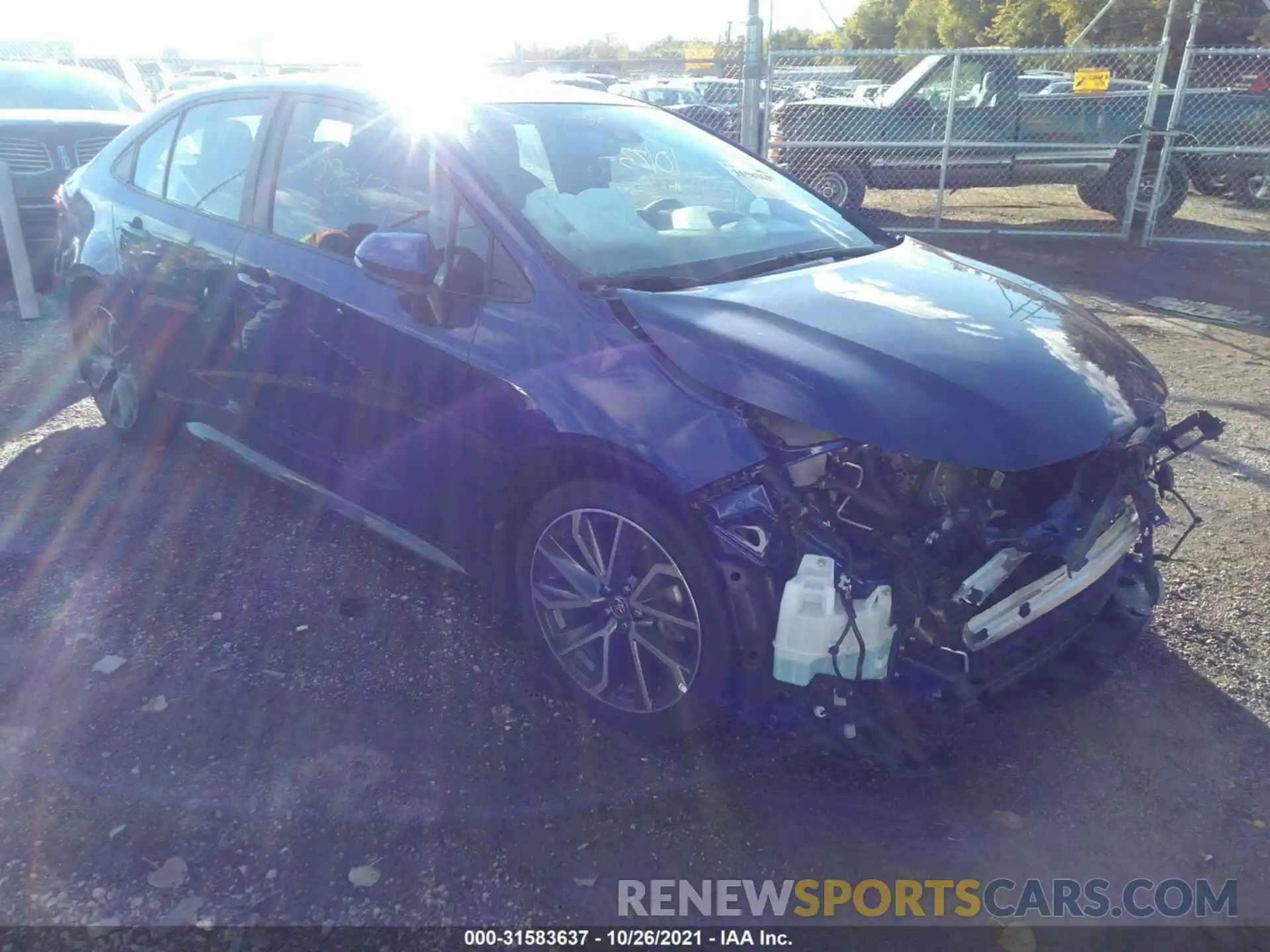 1 Photograph of a damaged car 5YFS4MCE0MP059542 TOYOTA COROLLA 2021