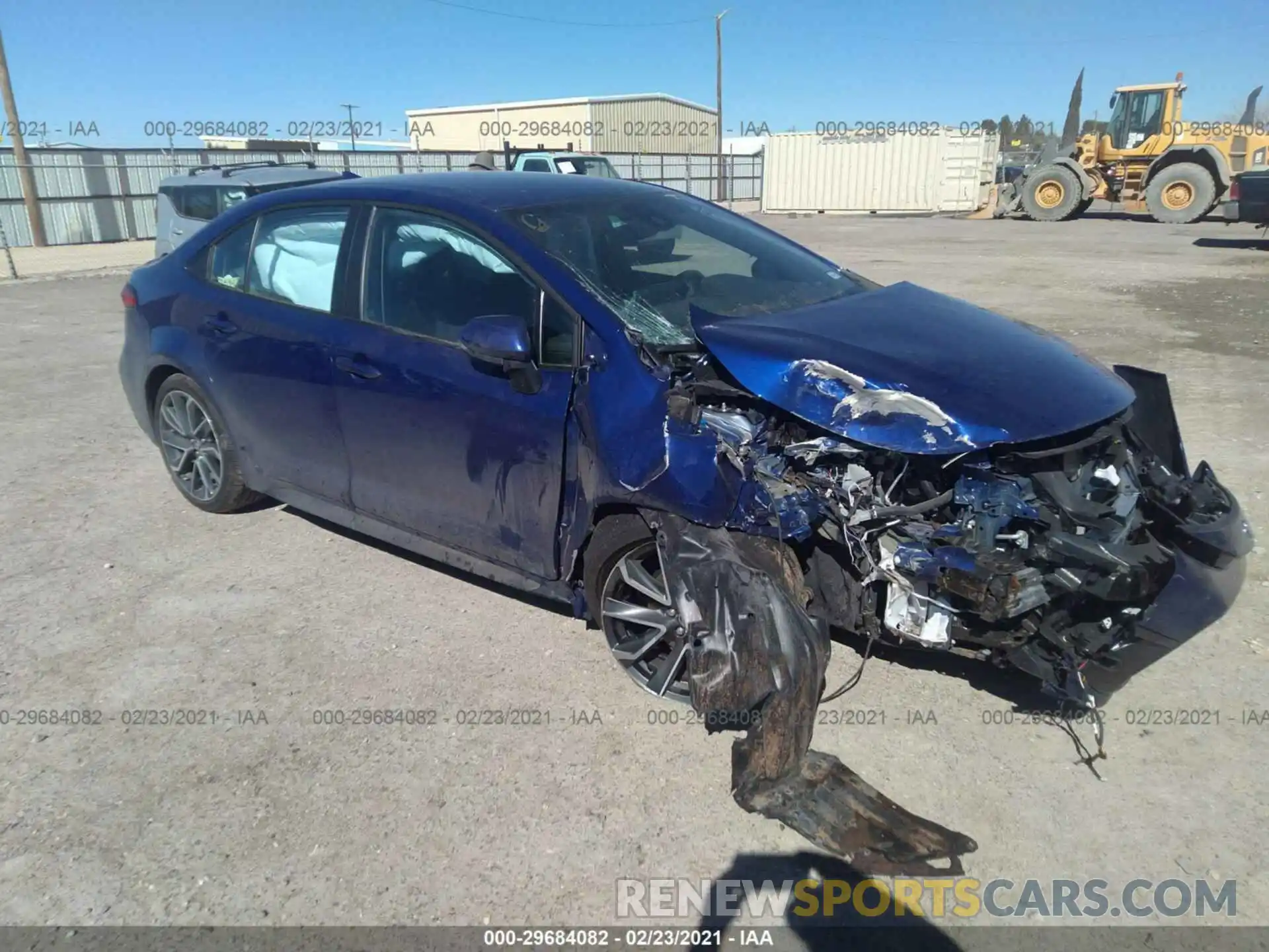 1 Photograph of a damaged car 5YFS4MCE0MP067267 TOYOTA COROLLA 2021