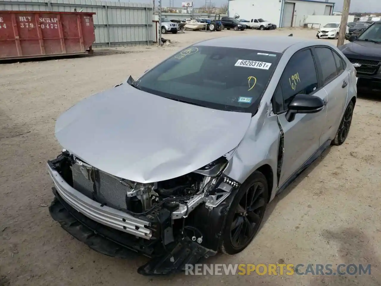 2 Photograph of a damaged car 5YFS4MCE1MP064135 TOYOTA COROLLA 2021