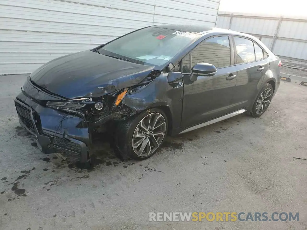 1 Photograph of a damaged car 5YFS4MCE1MP064734 TOYOTA COROLLA 2021