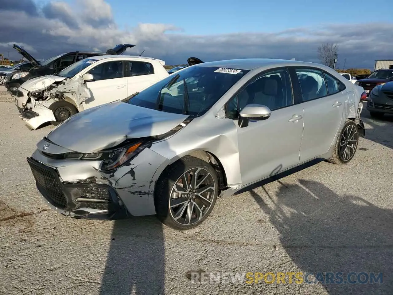 1 Photograph of a damaged car 5YFS4MCE1MP068928 TOYOTA COROLLA 2021