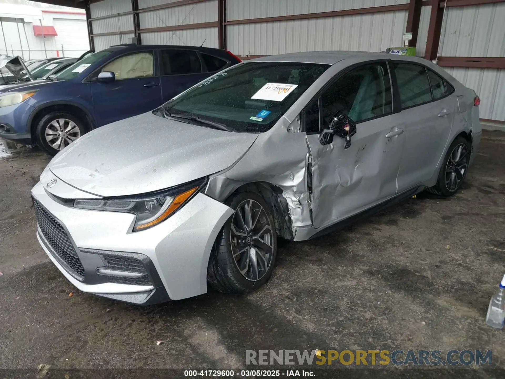 2 Photograph of a damaged car 5YFS4MCE2MP061597 TOYOTA COROLLA 2021