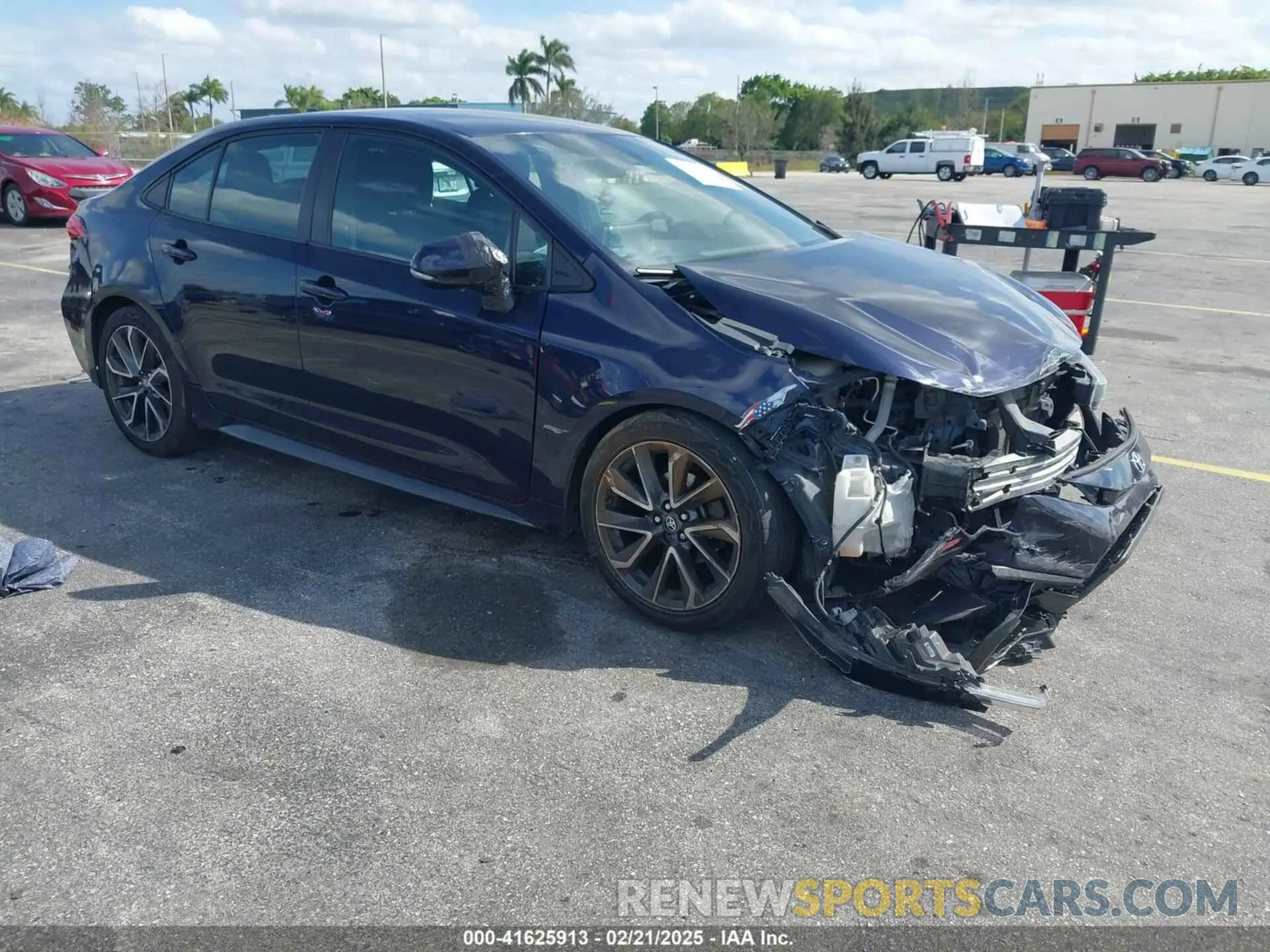 1 Photograph of a damaged car 5YFS4MCE2MP062667 TOYOTA COROLLA 2021