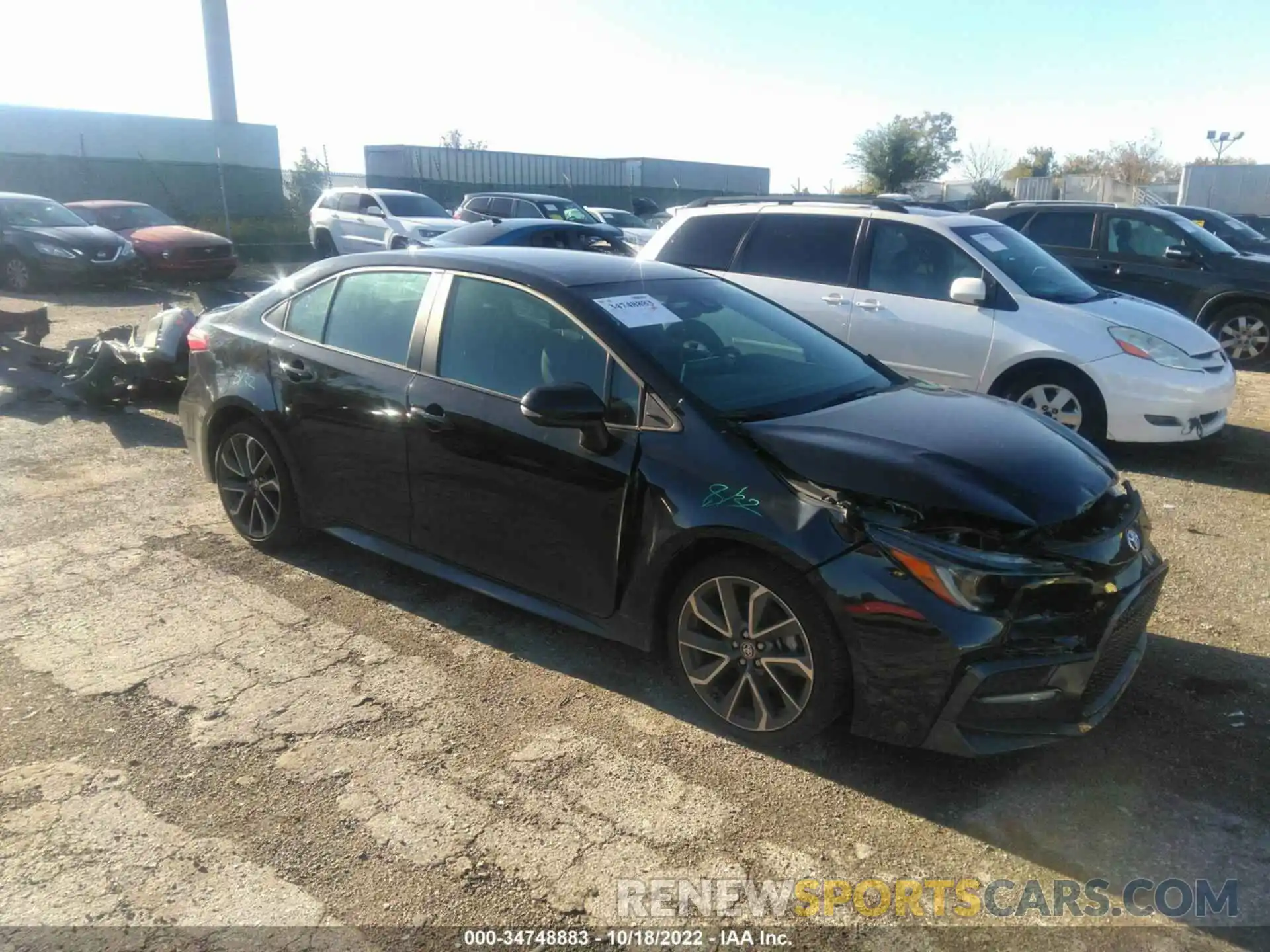 1 Photograph of a damaged car 5YFS4MCE2MP069179 TOYOTA COROLLA 2021