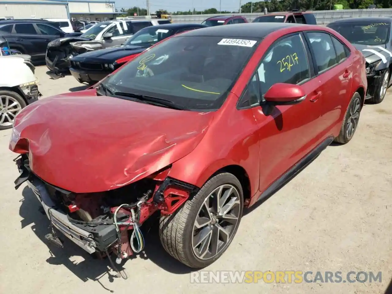 2 Photograph of a damaged car 5YFS4MCE2MP070753 TOYOTA COROLLA 2021