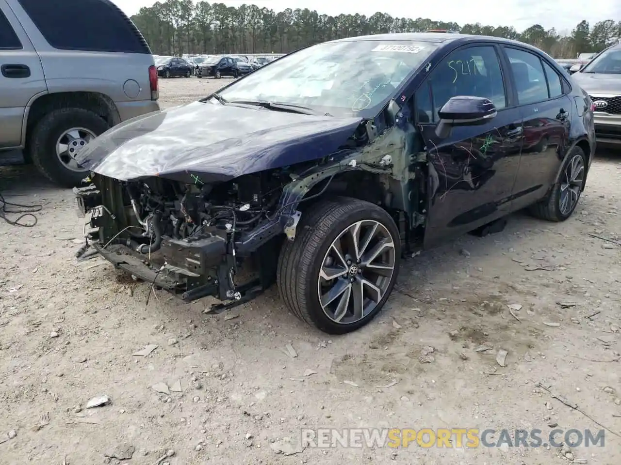 2 Photograph of a damaged car 5YFS4MCE2MP072695 TOYOTA COROLLA 2021