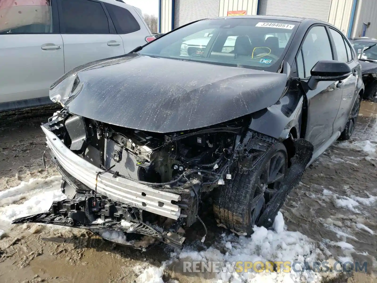 2 Photograph of a damaged car 5YFS4MCE2MP075726 TOYOTA COROLLA 2021