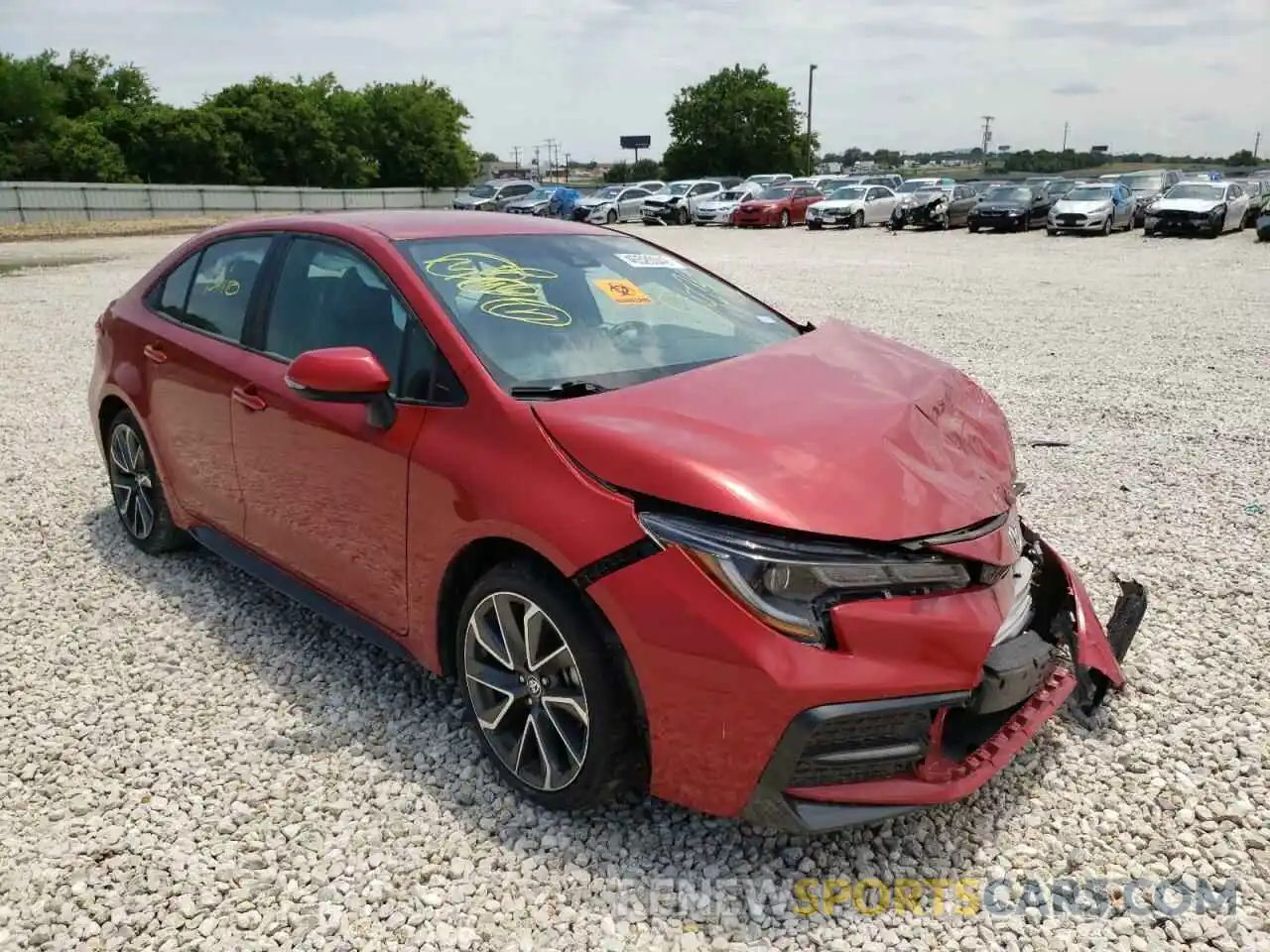 1 Photograph of a damaged car 5YFS4MCE2MP076178 TOYOTA COROLLA 2021