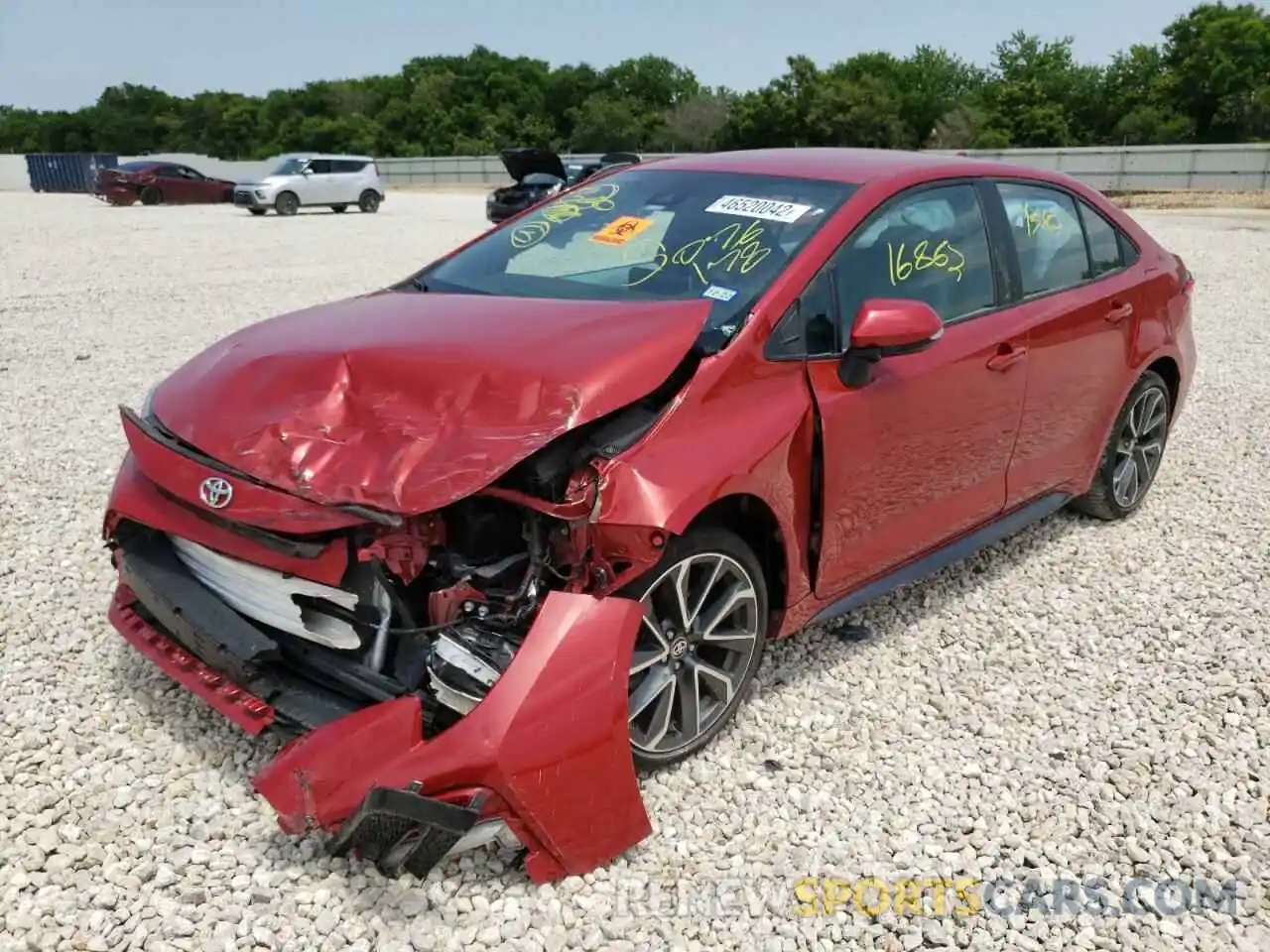 2 Photograph of a damaged car 5YFS4MCE2MP076178 TOYOTA COROLLA 2021