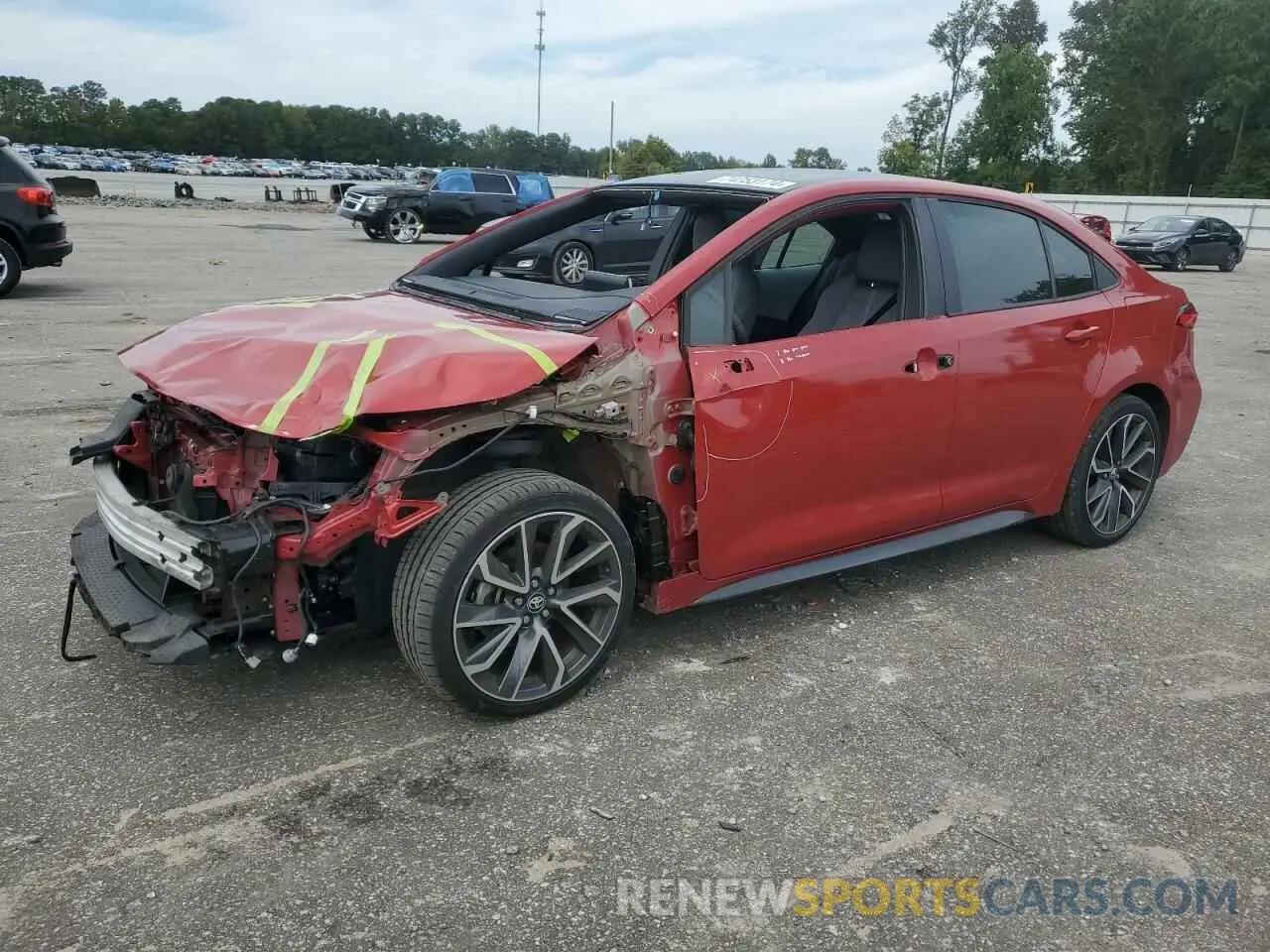 1 Photograph of a damaged car 5YFS4MCE2MP094714 TOYOTA COROLLA 2021