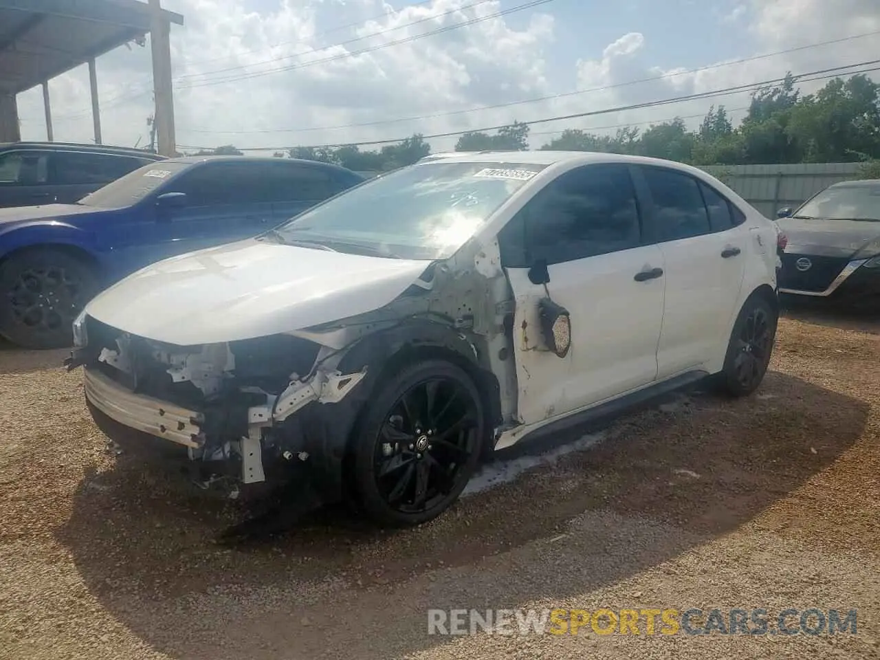 1 Photograph of a damaged car 5YFS4MCE3MP072558 TOYOTA COROLLA 2021