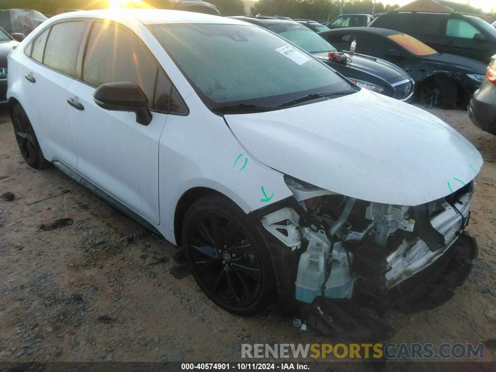 1 Photograph of a damaged car 5YFS4MCE3MP074892 TOYOTA COROLLA 2021