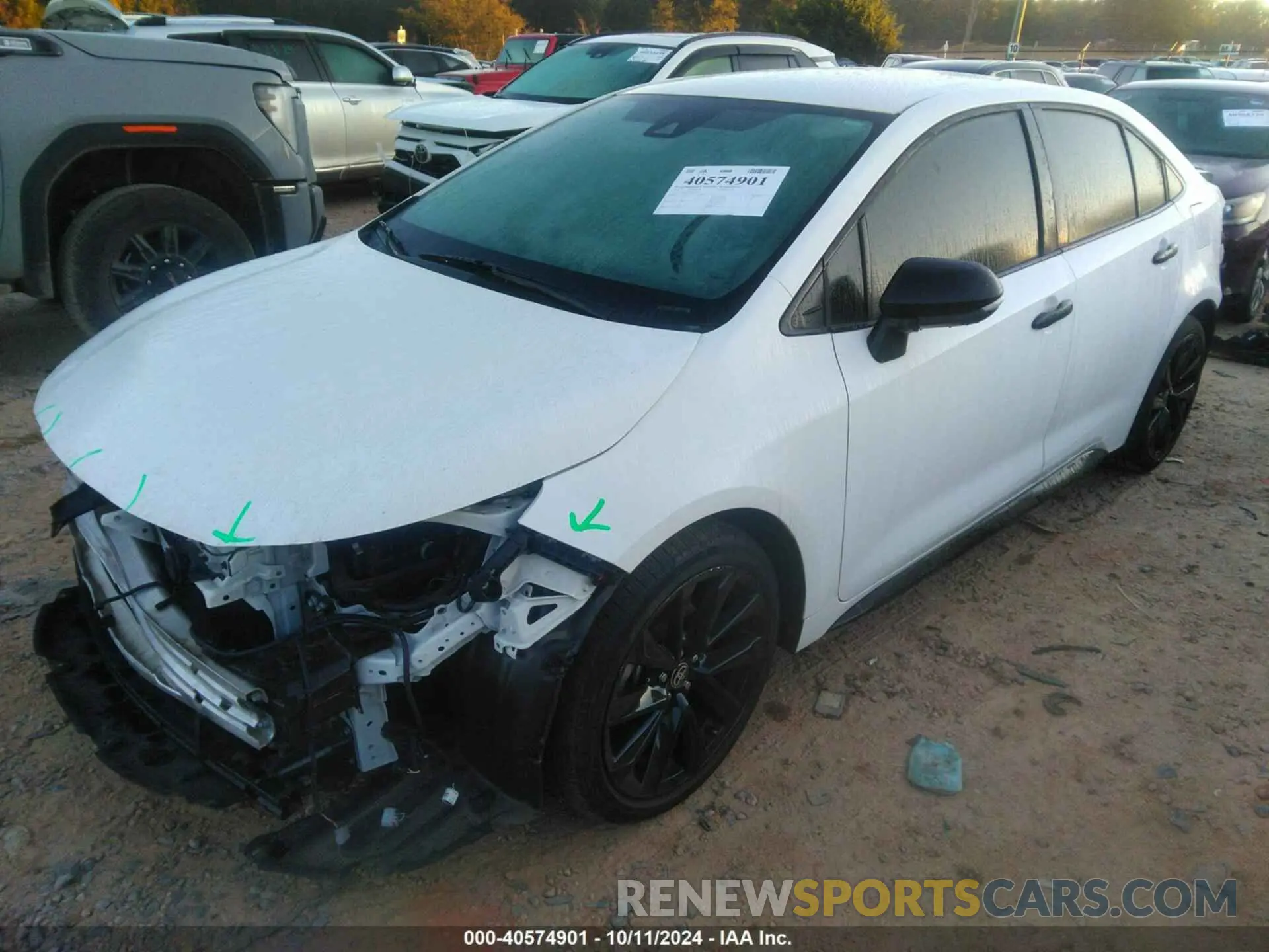 2 Photograph of a damaged car 5YFS4MCE3MP074892 TOYOTA COROLLA 2021