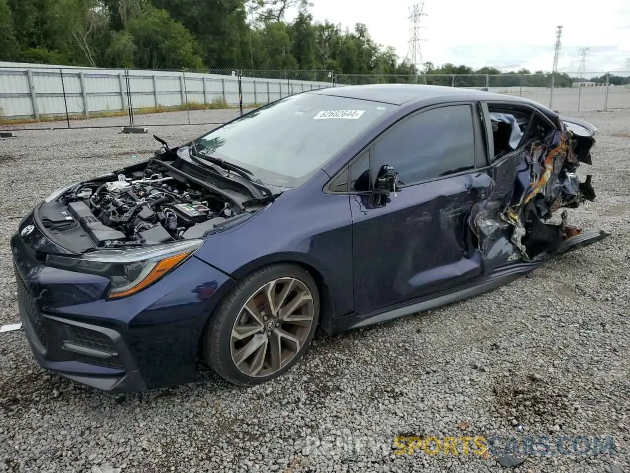 1 Photograph of a damaged car 5YFS4MCE3MP084967 TOYOTA COROLLA 2021