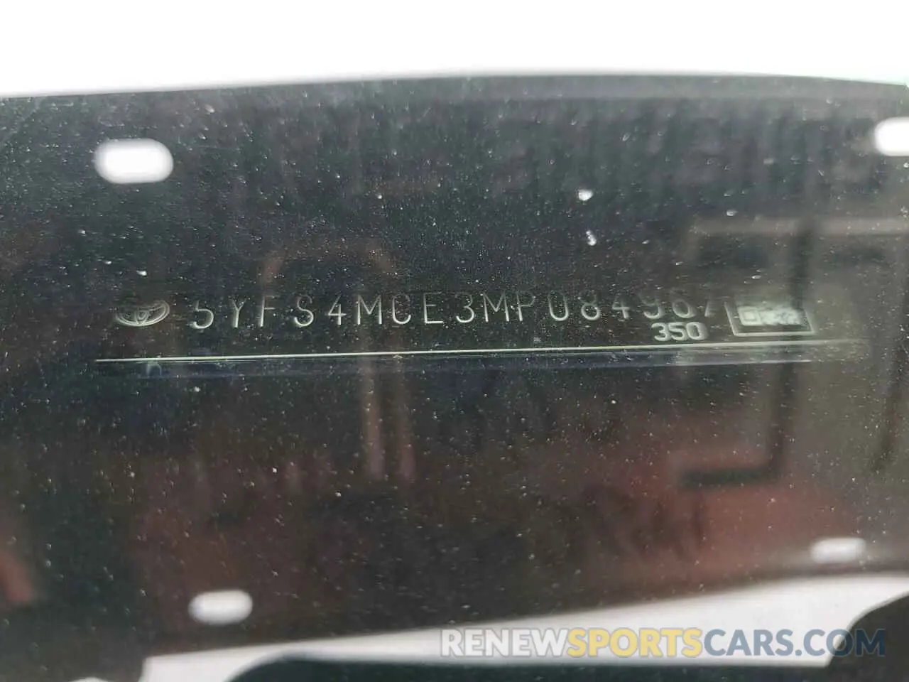 12 Photograph of a damaged car 5YFS4MCE3MP084967 TOYOTA COROLLA 2021