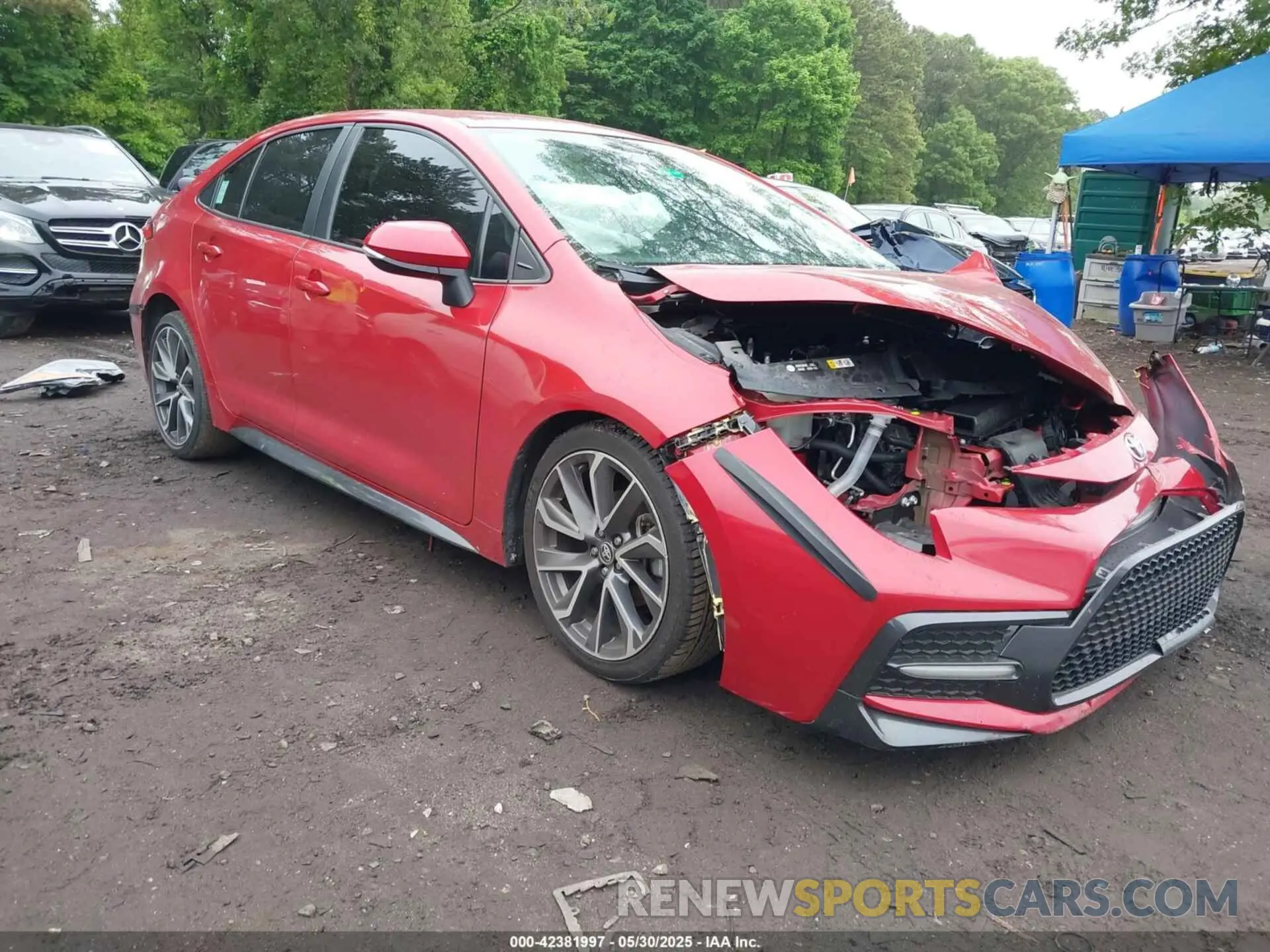 1 Photograph of a damaged car 5YFS4MCE3MP096911 TOYOTA COROLLA 2021