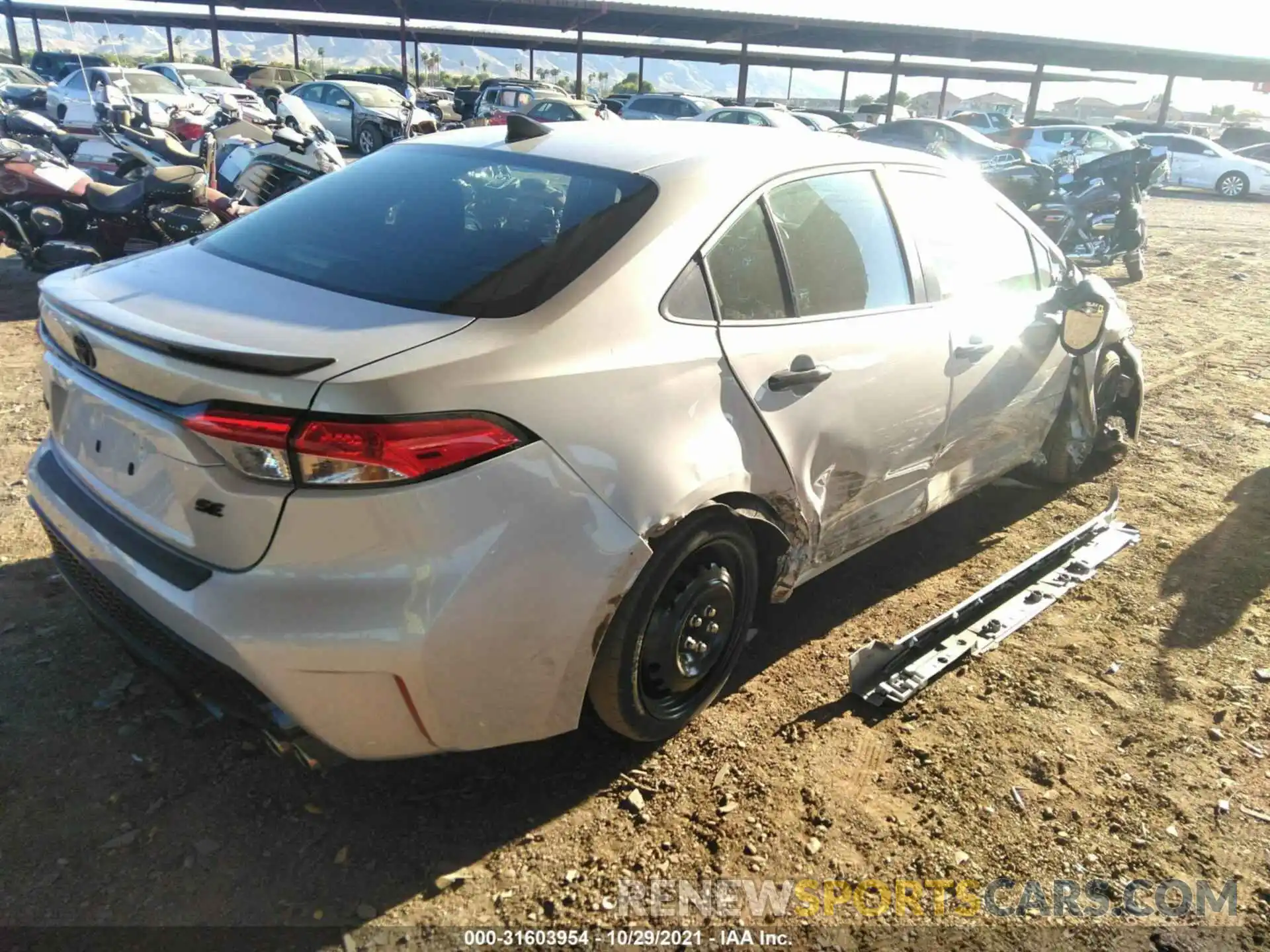 4 Photograph of a damaged car 5YFS4MCE3MP097721 TOYOTA COROLLA 2021