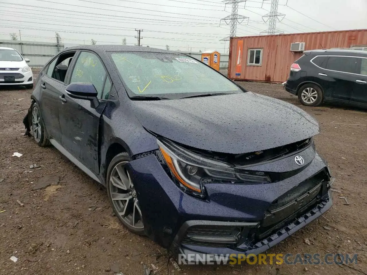 1 Photograph of a damaged car 5YFS4MCE4MP062847 TOYOTA COROLLA 2021