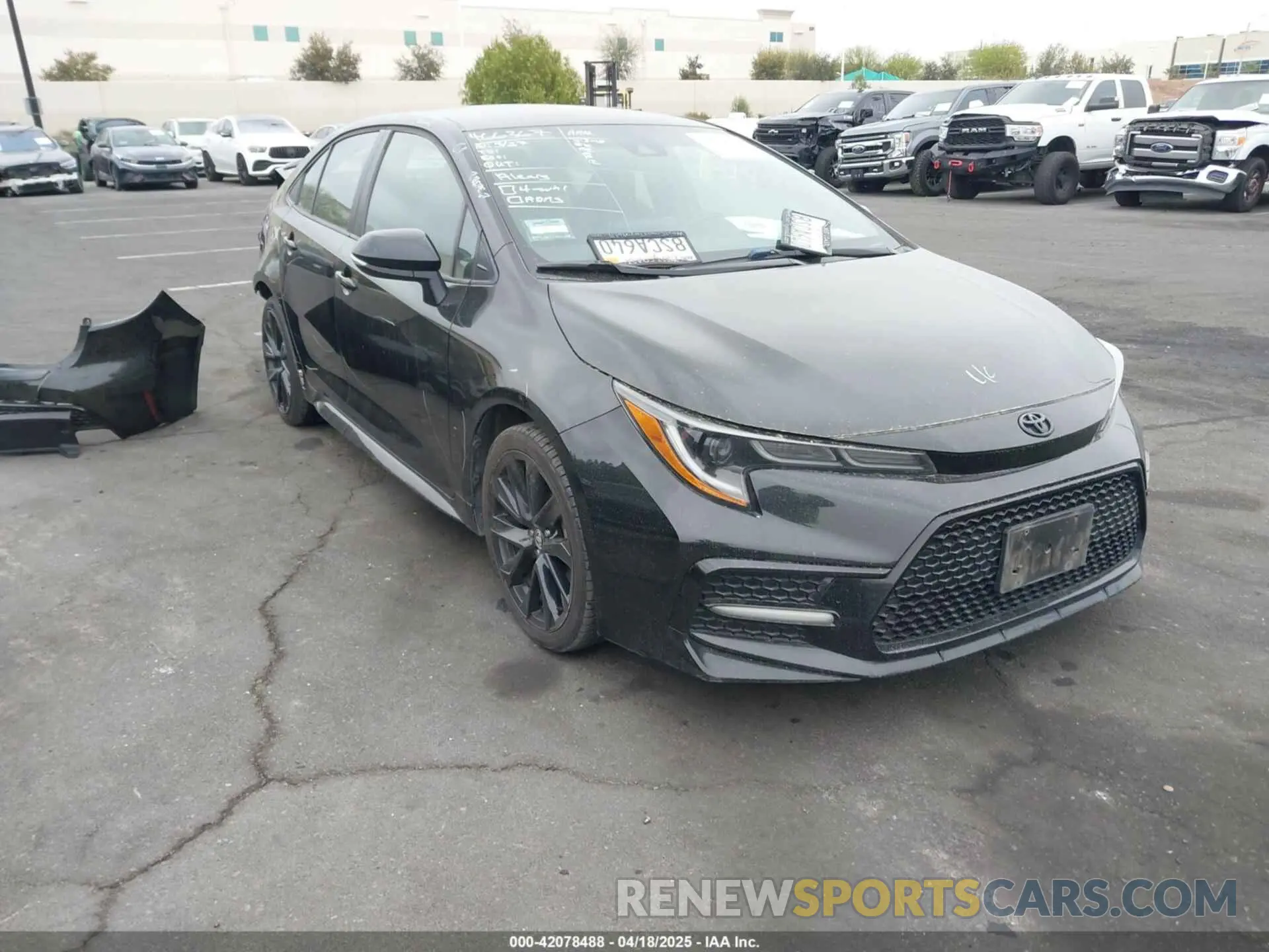1 Photograph of a damaged car 5YFS4MCE5MP058029 TOYOTA COROLLA 2021