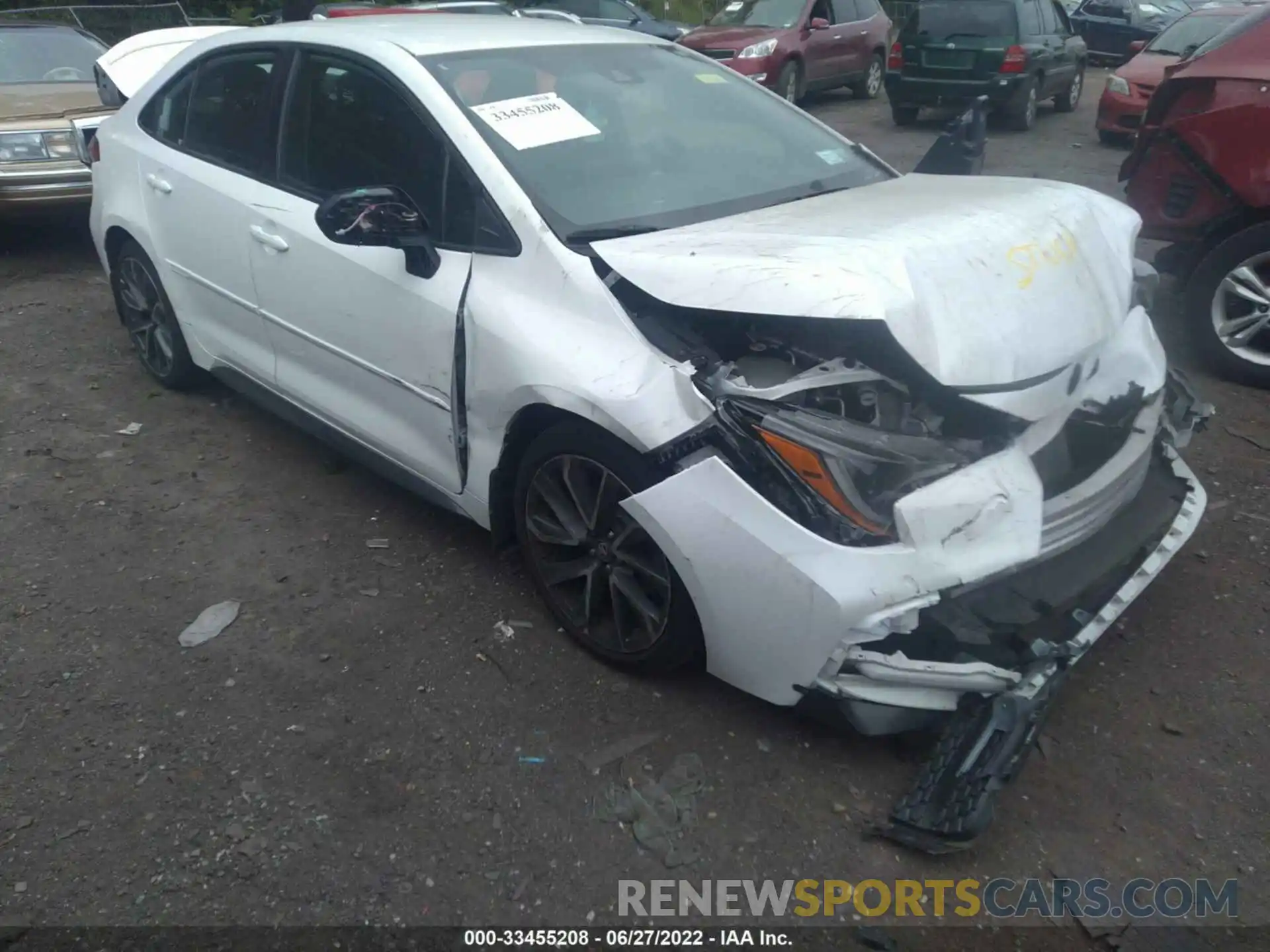 1 Photograph of a damaged car 5YFS4MCE5MP062498 TOYOTA COROLLA 2021