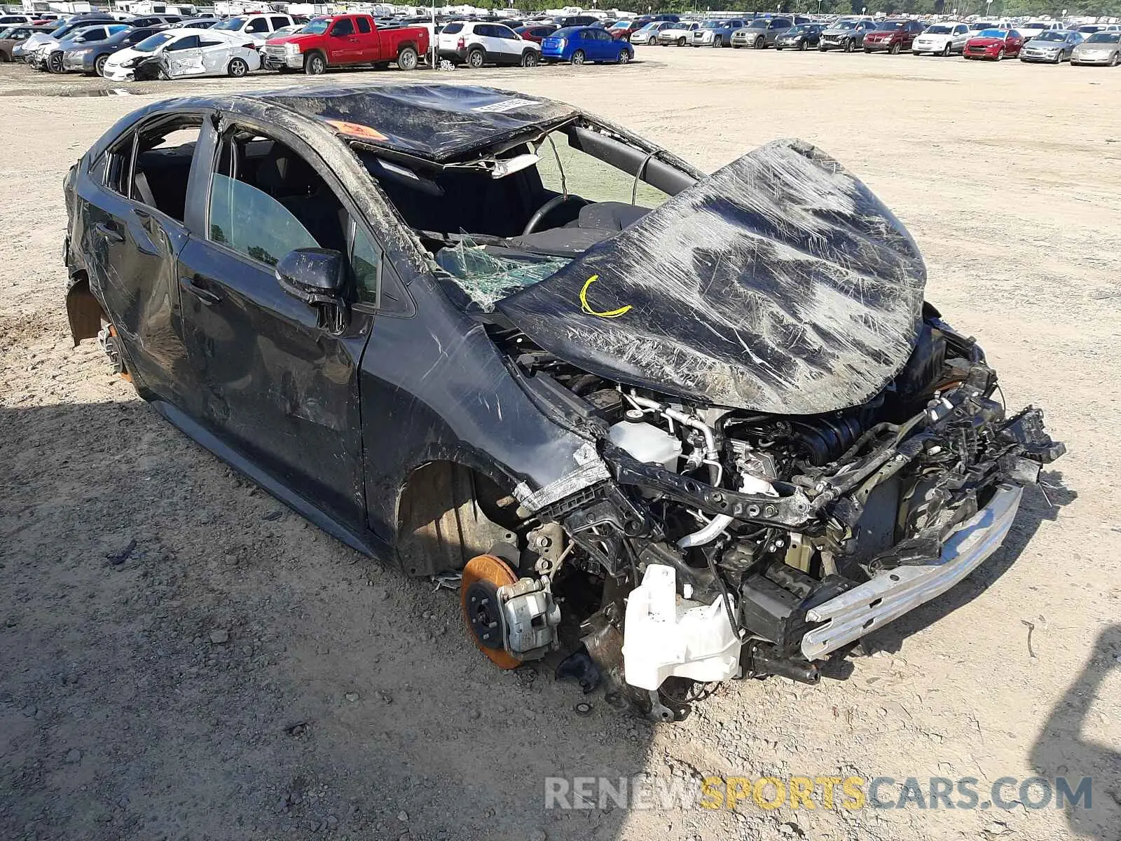 1 Photograph of a damaged car 5YFS4MCE5MP064171 TOYOTA COROLLA 2021