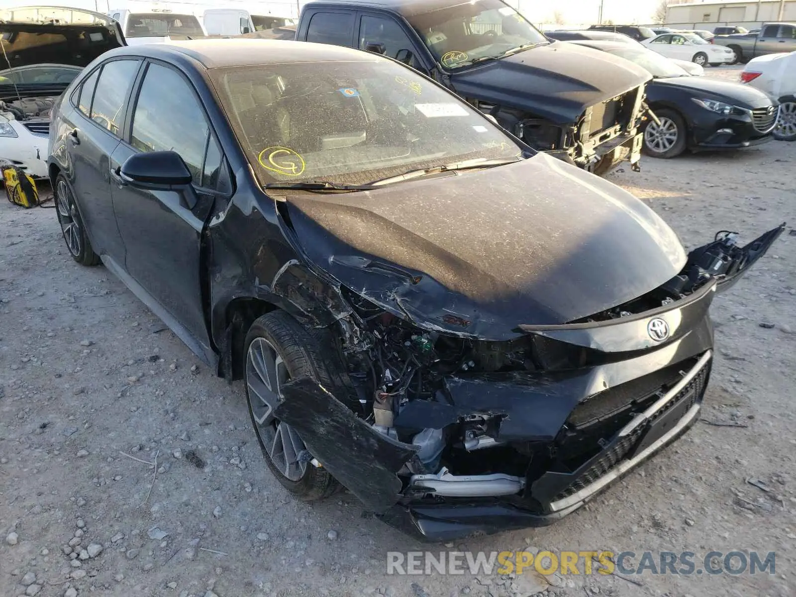 1 Photograph of a damaged car 5YFS4MCE5MP064526 TOYOTA COROLLA 2021