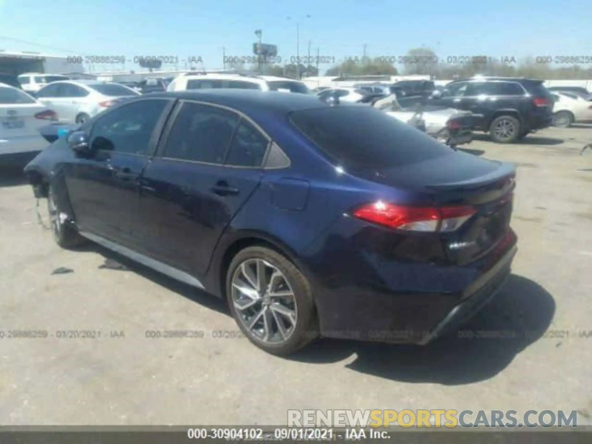 3 Photograph of a damaged car 5YFS4MCE5MP071525 TOYOTA COROLLA 2021