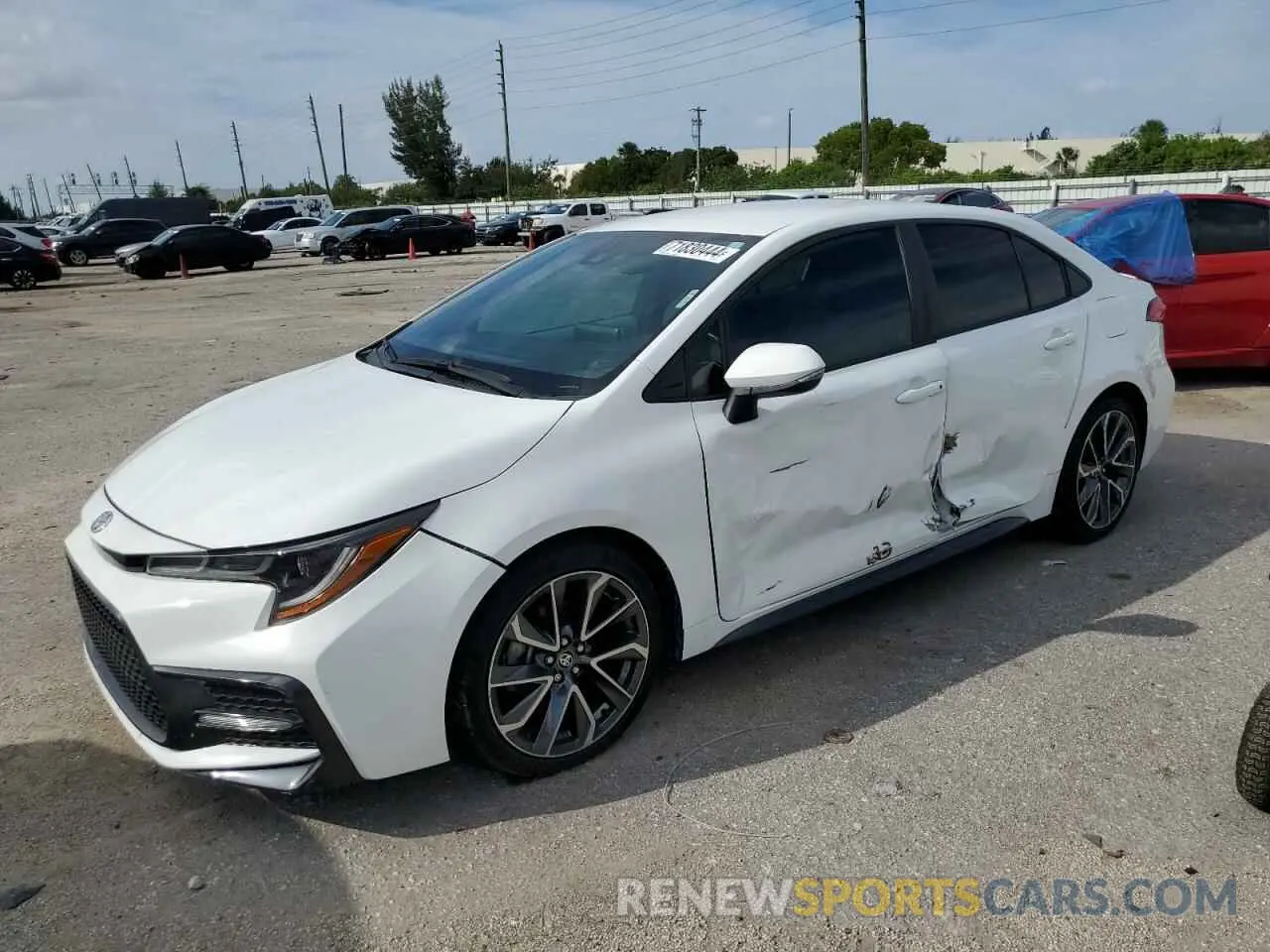 1 Photograph of a damaged car 5YFS4MCE5MP096215 TOYOTA COROLLA 2021
