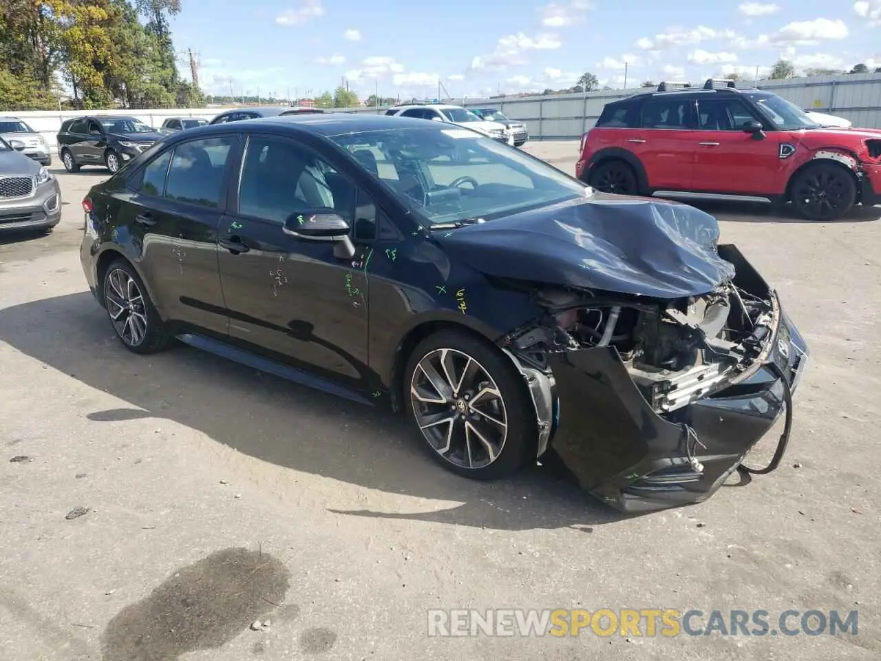 4 Photograph of a damaged car 5YFS4MCE6MP058007 TOYOTA COROLLA 2021